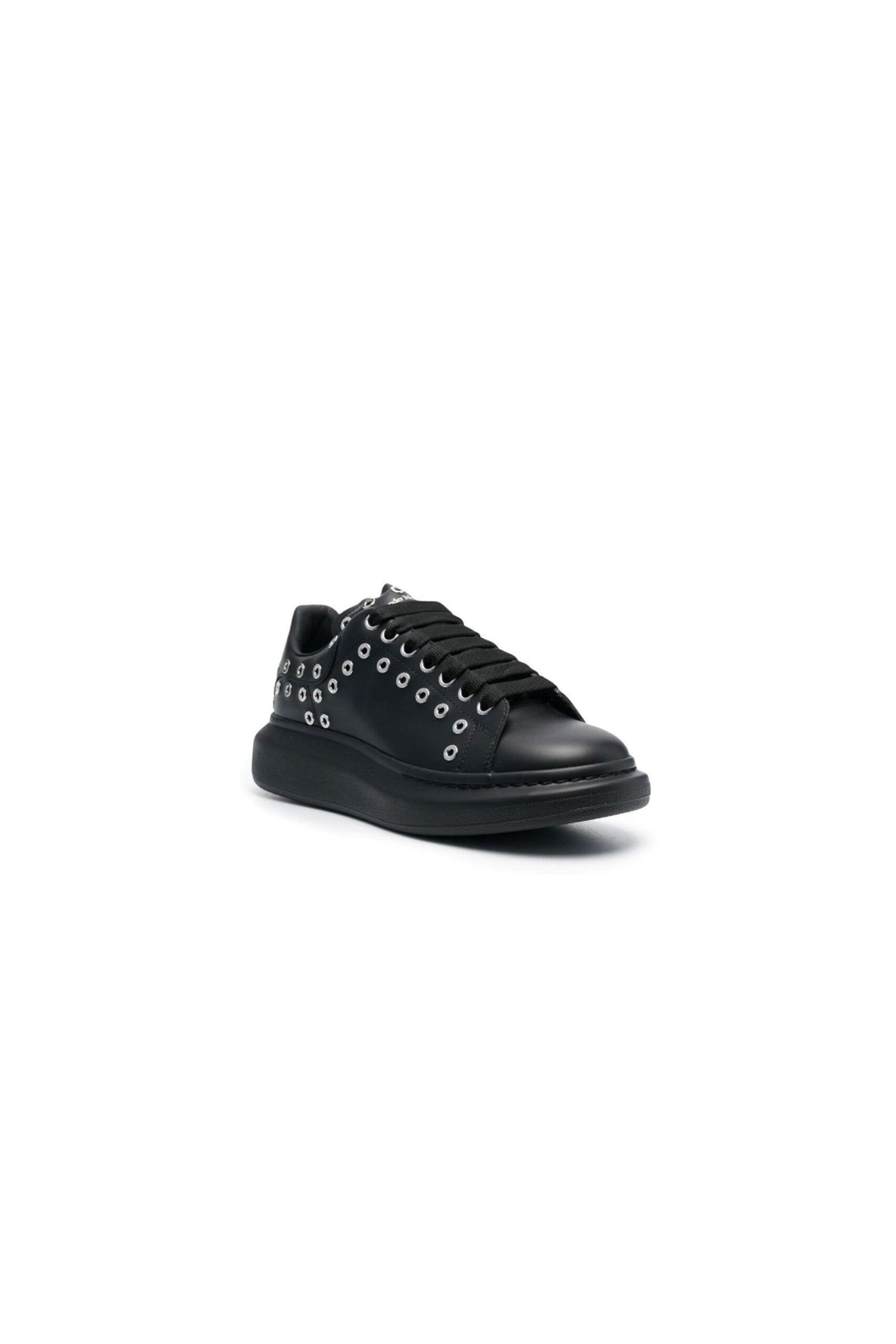 Alexander Mcqueen Sneakers Ovesize in Pelle nere vista trequarti