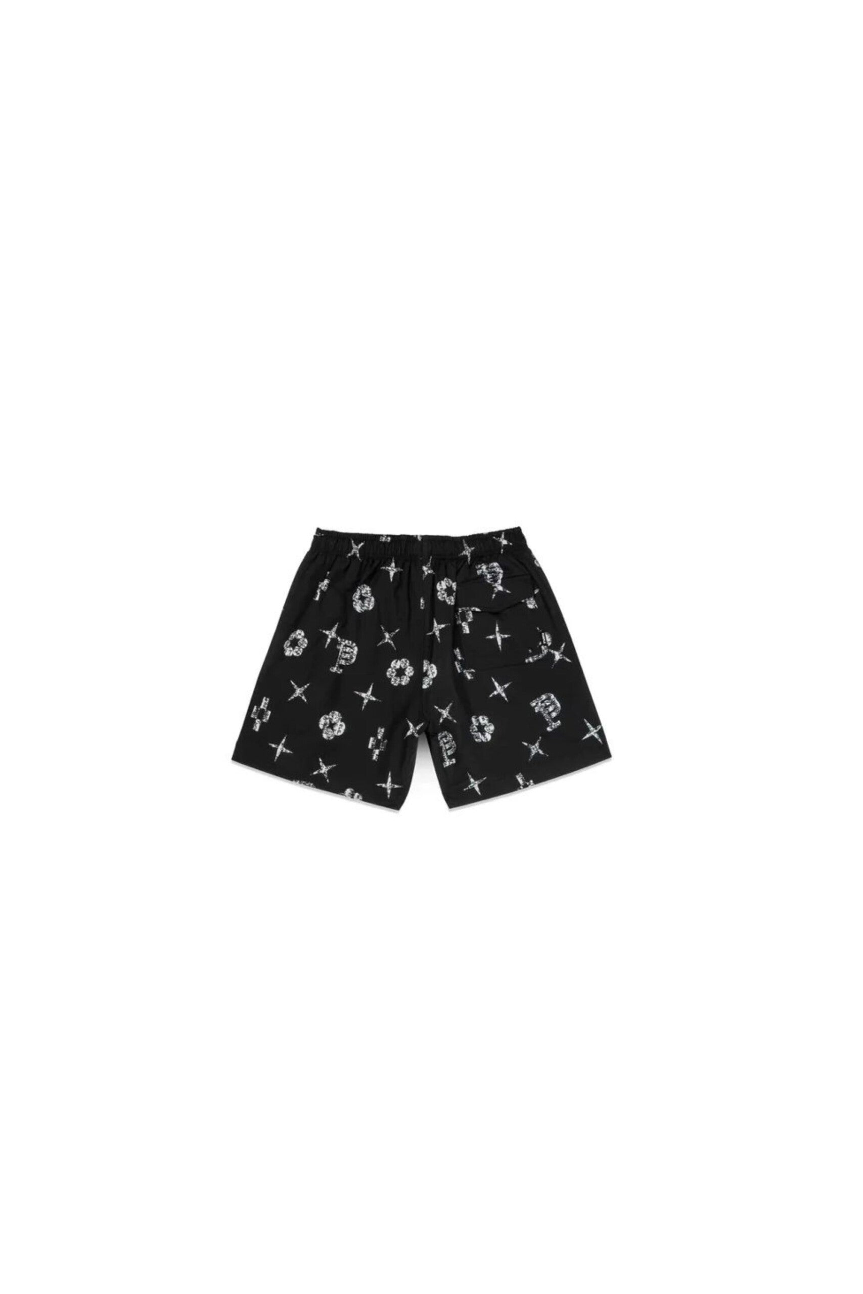 Purple Brand Shorts All Over con Logo vista retro