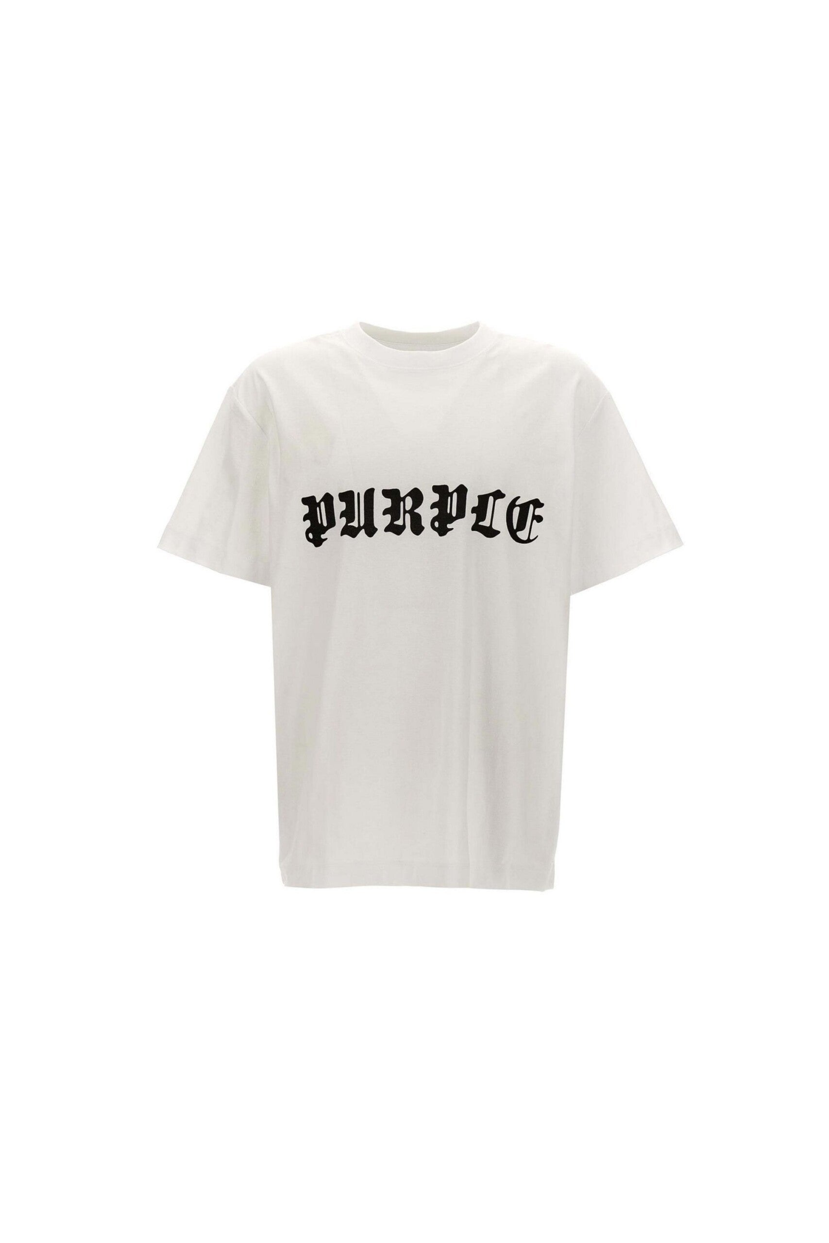Purple Brand T shirt Gothic con Logo vista frontale