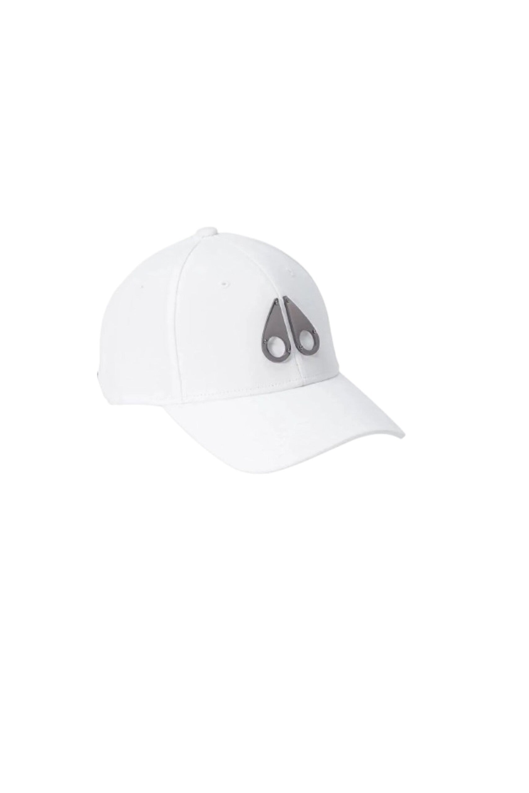 Moose Knuckles Cappello con Placca Logo bianco vista laterale