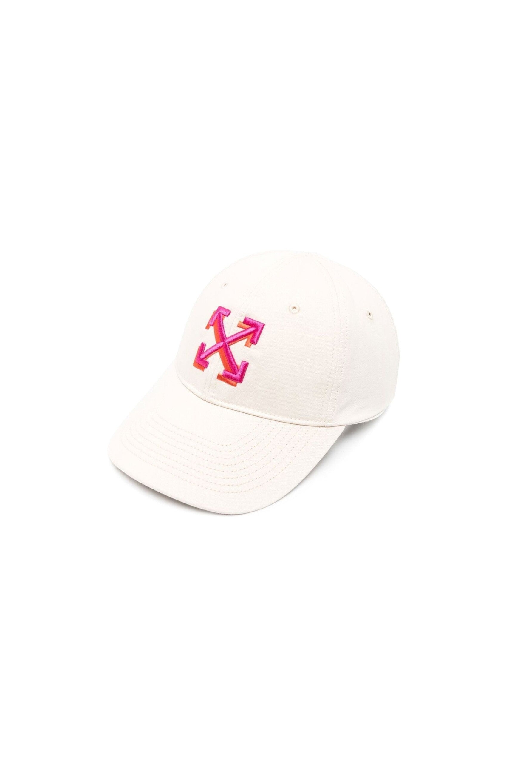 Off White Cappello da Baseball con Ricamo vista frontale
