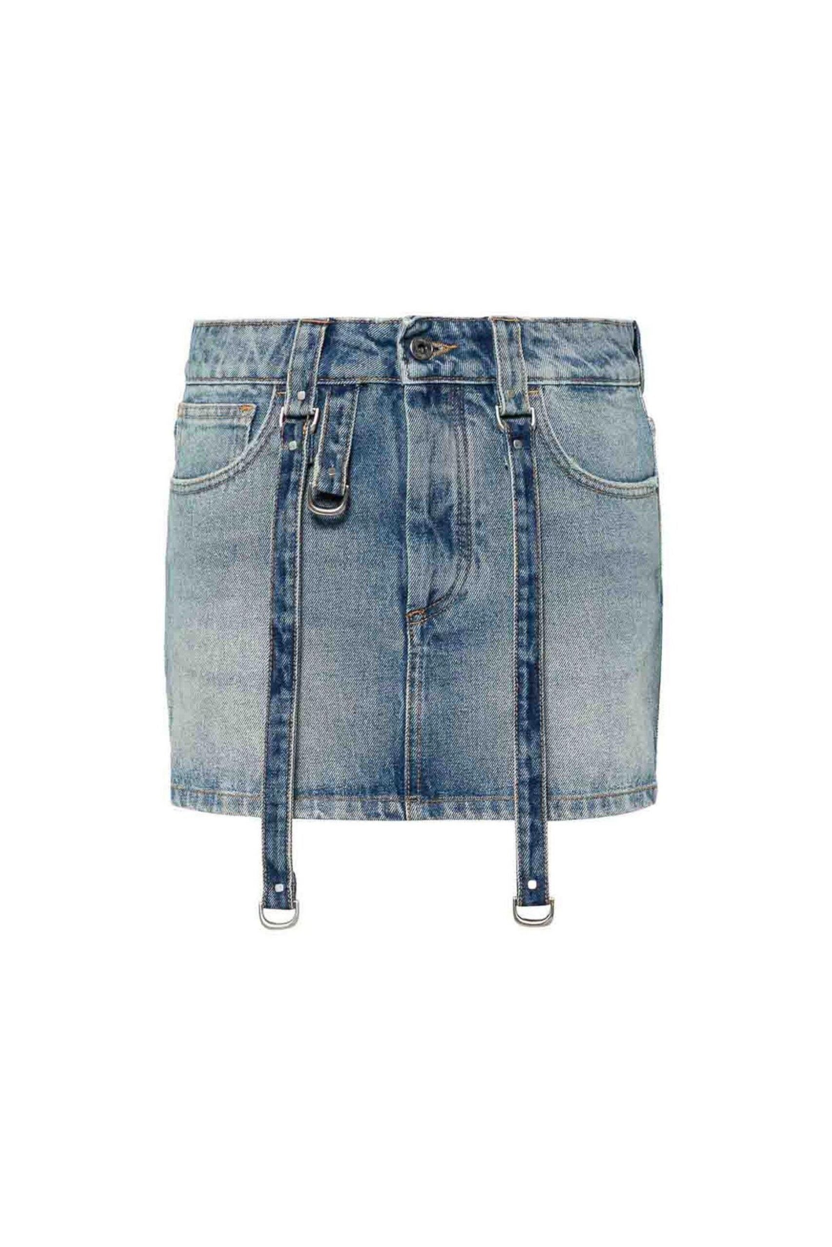 Off White Minigonna in Denim