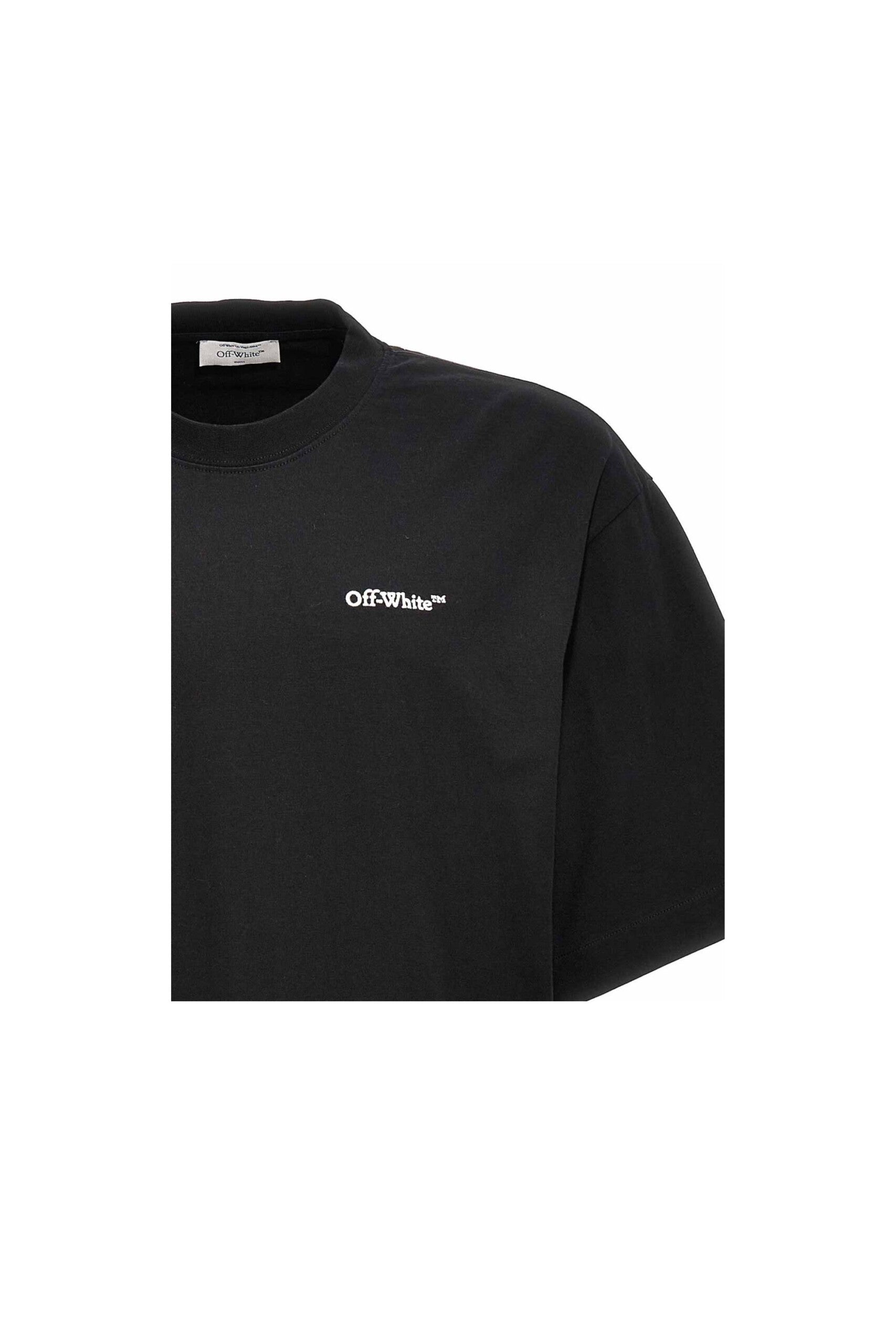 Off White T shirt Tattoo Skate nera zoom