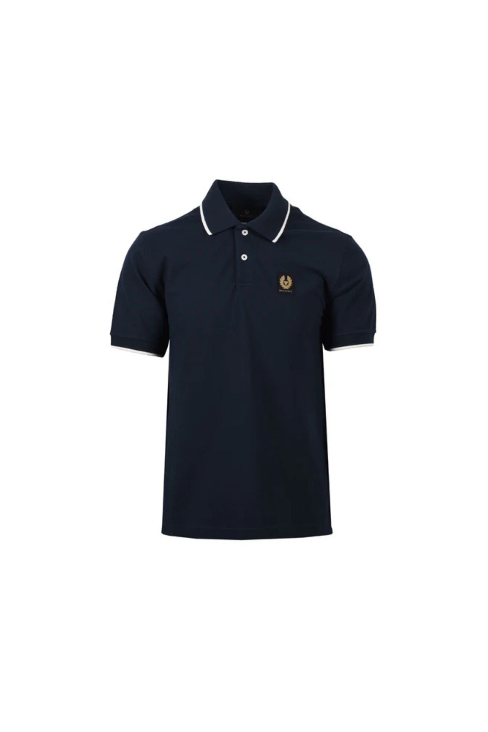 Belstaff Polo con Logo blu vista frontale