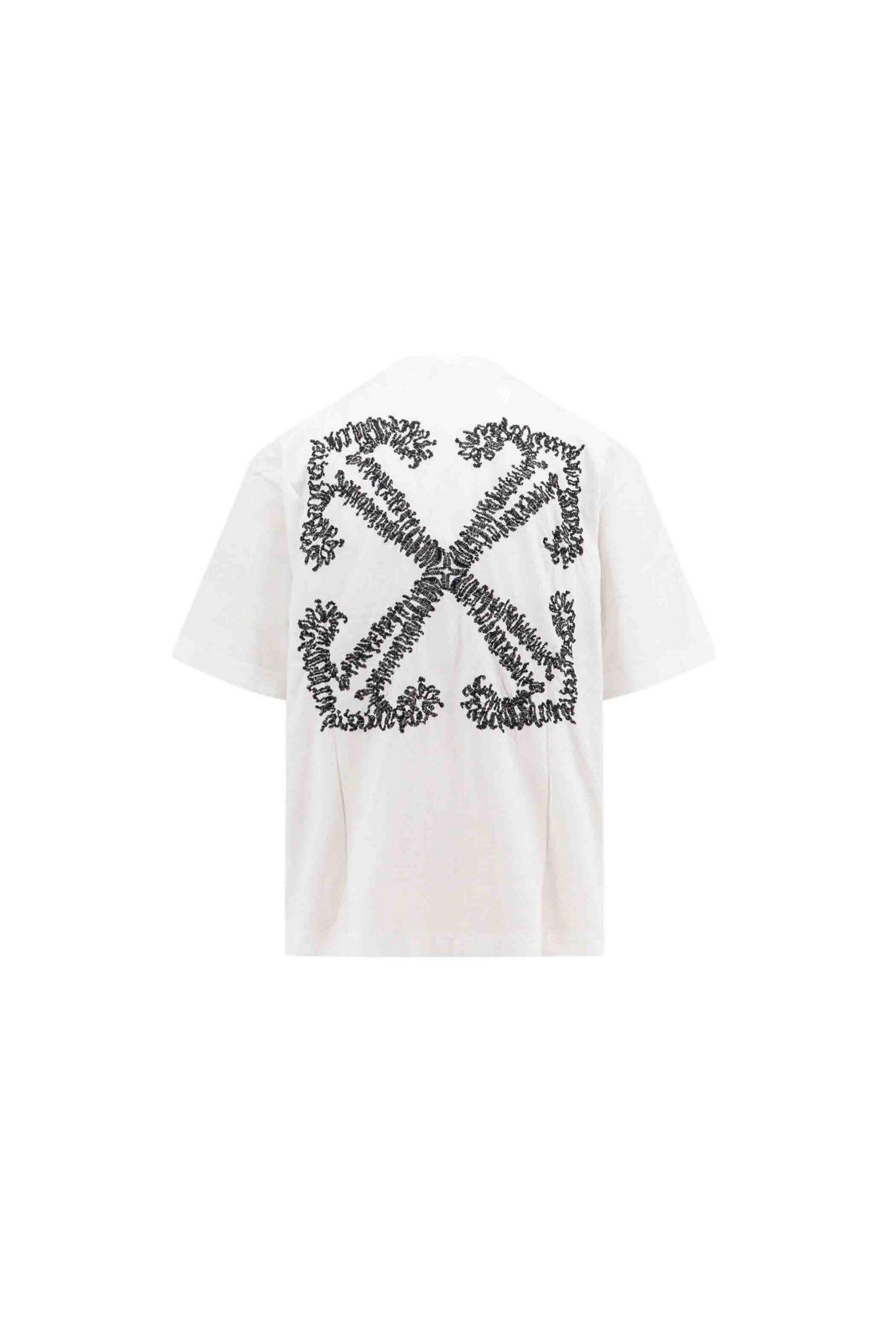 Off White T shirt Tattoo Skate vista retro