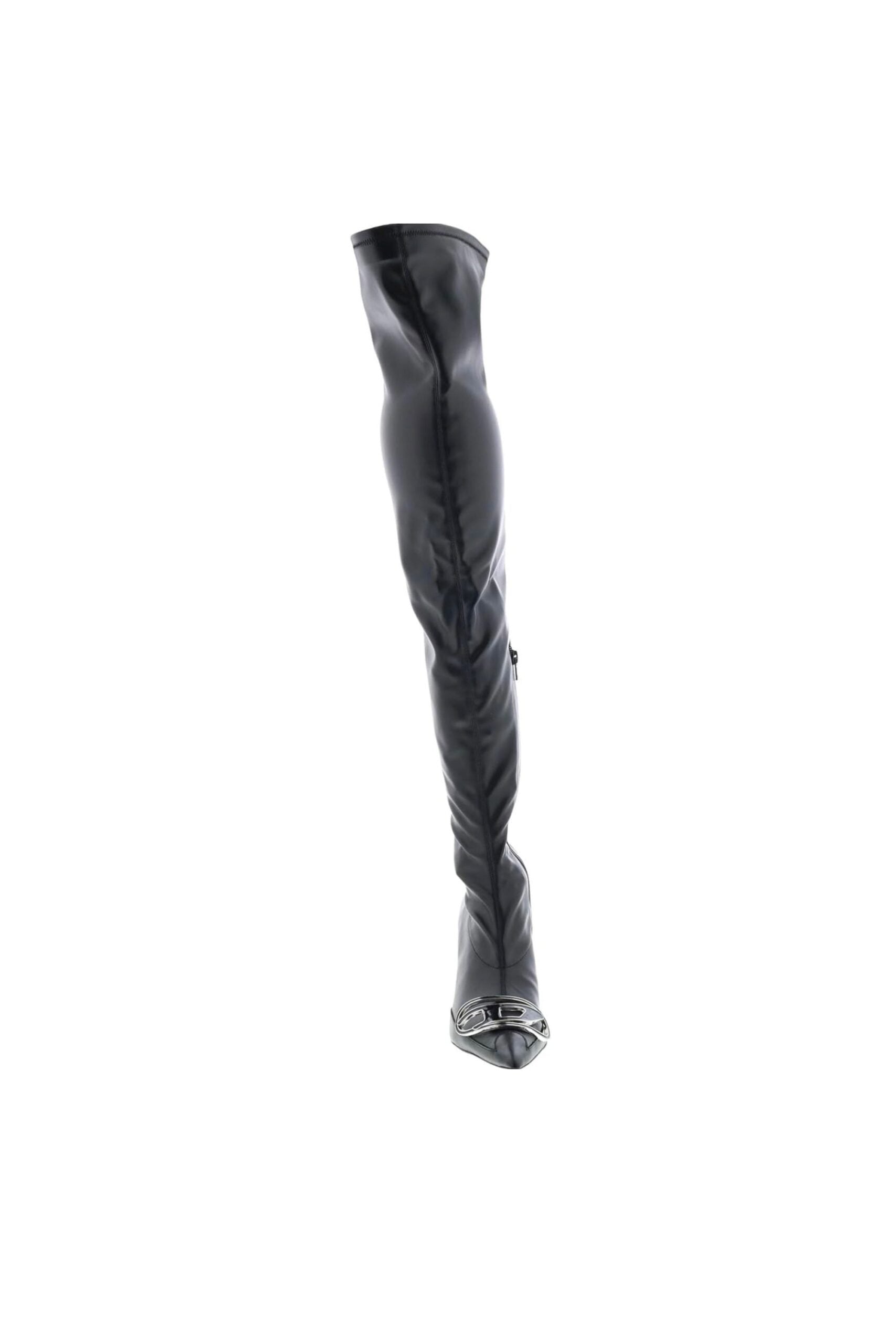 Diesel D-Venus Over-the-Knee Leather Boots-4