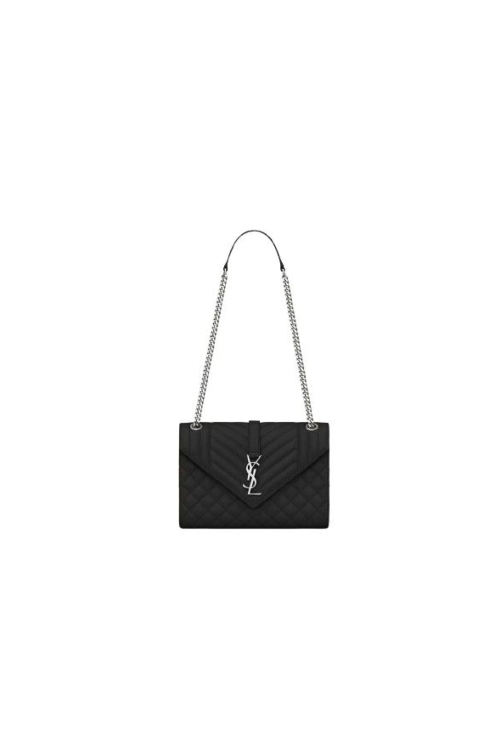 Saint Laurent Borsa Envelope Media In Pelle Trapuntata