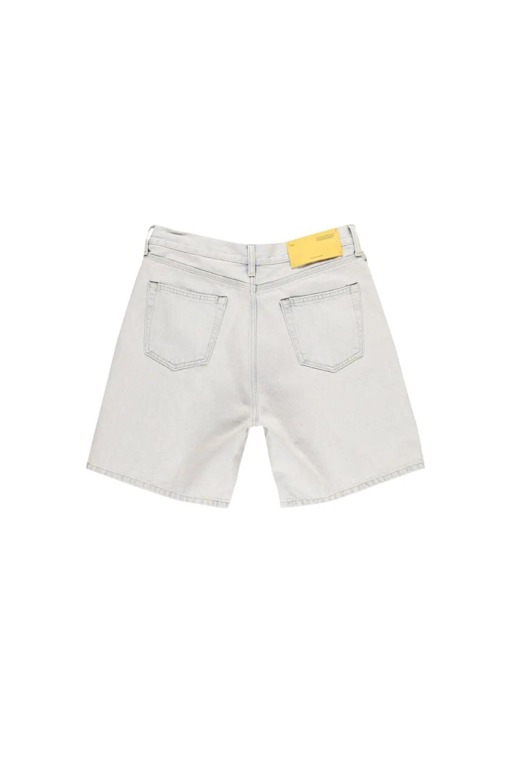 Off White Shorts in Denim con Logo vista retro