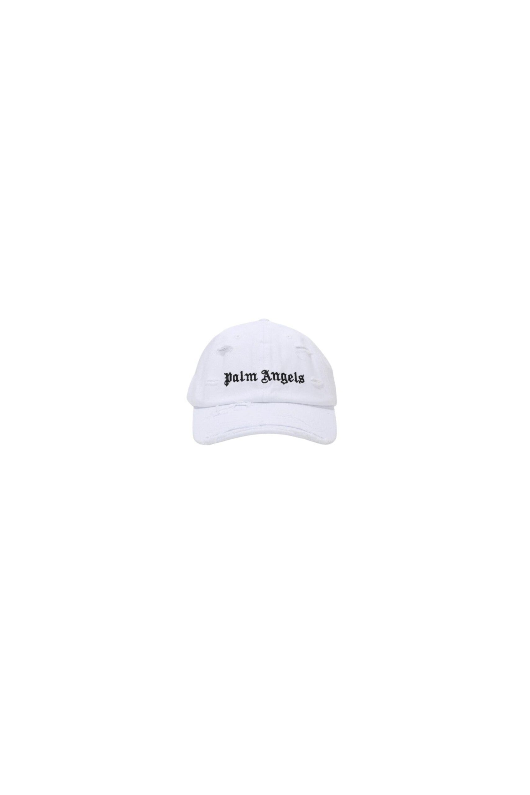Palm Angels Cappello con Logo Ripped vista frontale
