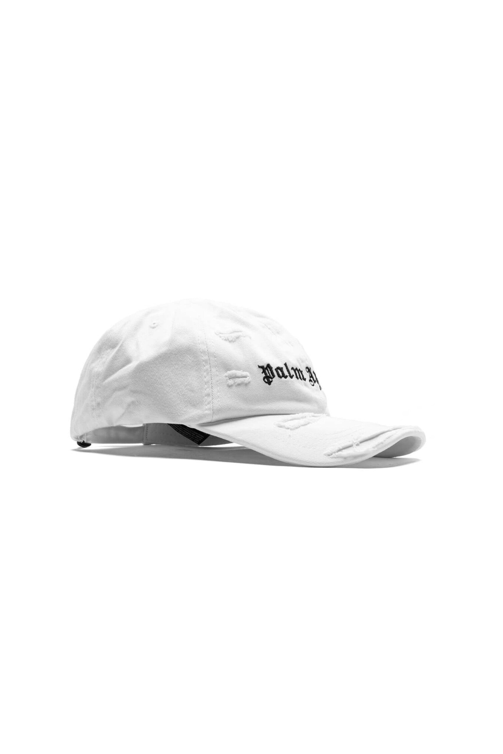 Palm Angels Cappello con Logo Ripped vista laterale