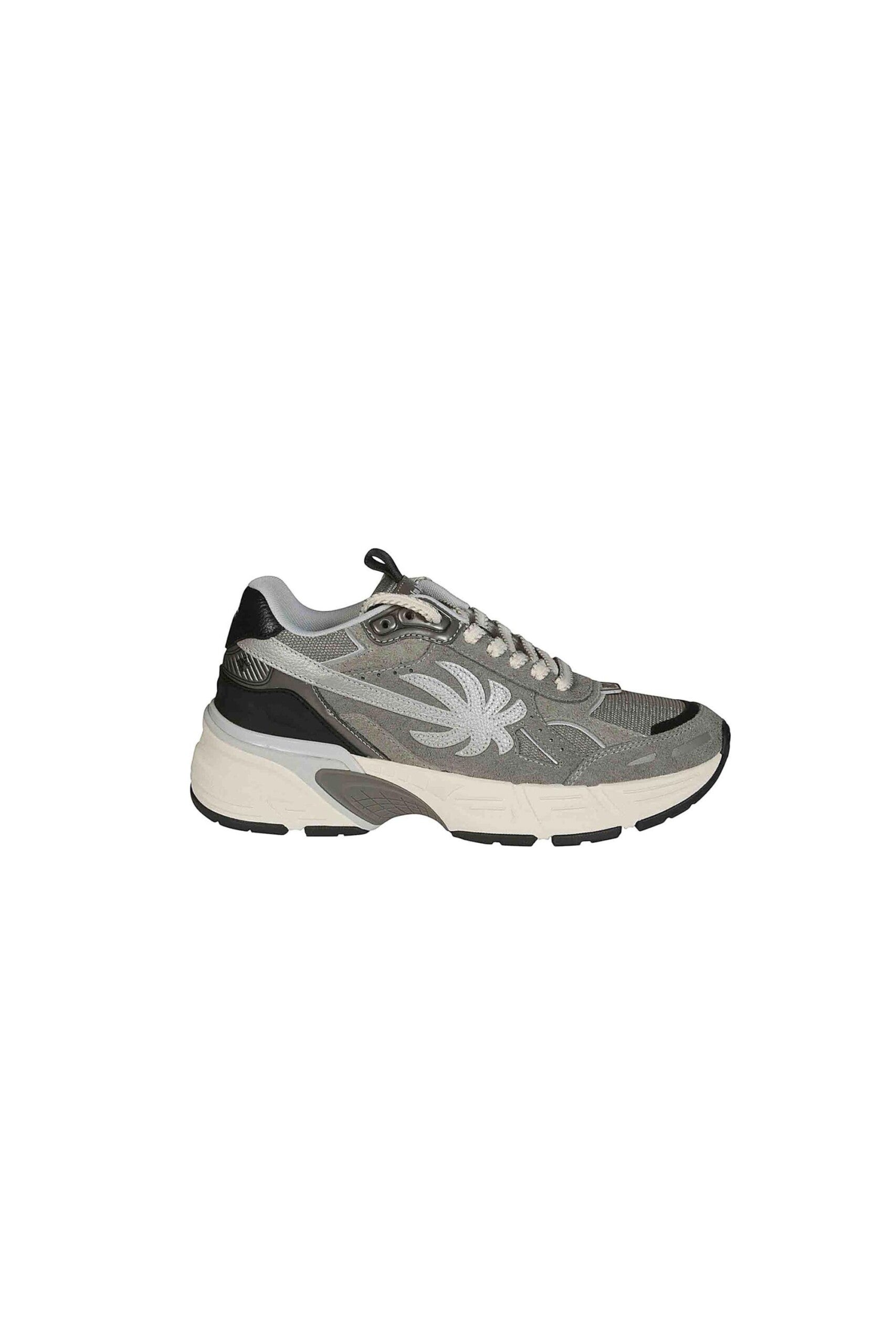 Palm Angels Sneakers PA 4 Runner grigie vista laterale