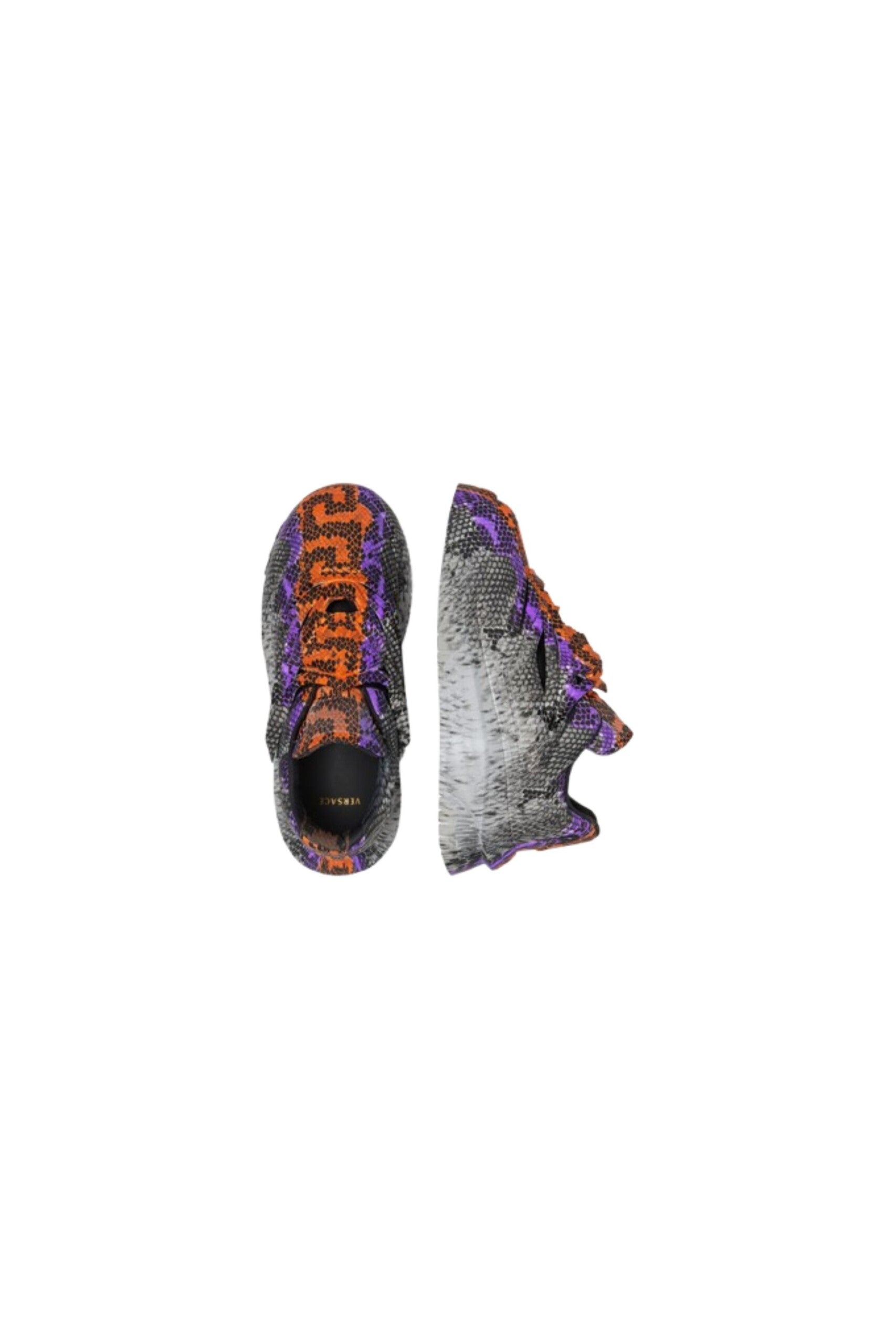 Versace Sneakers Odissea Orange Phyton vista alto