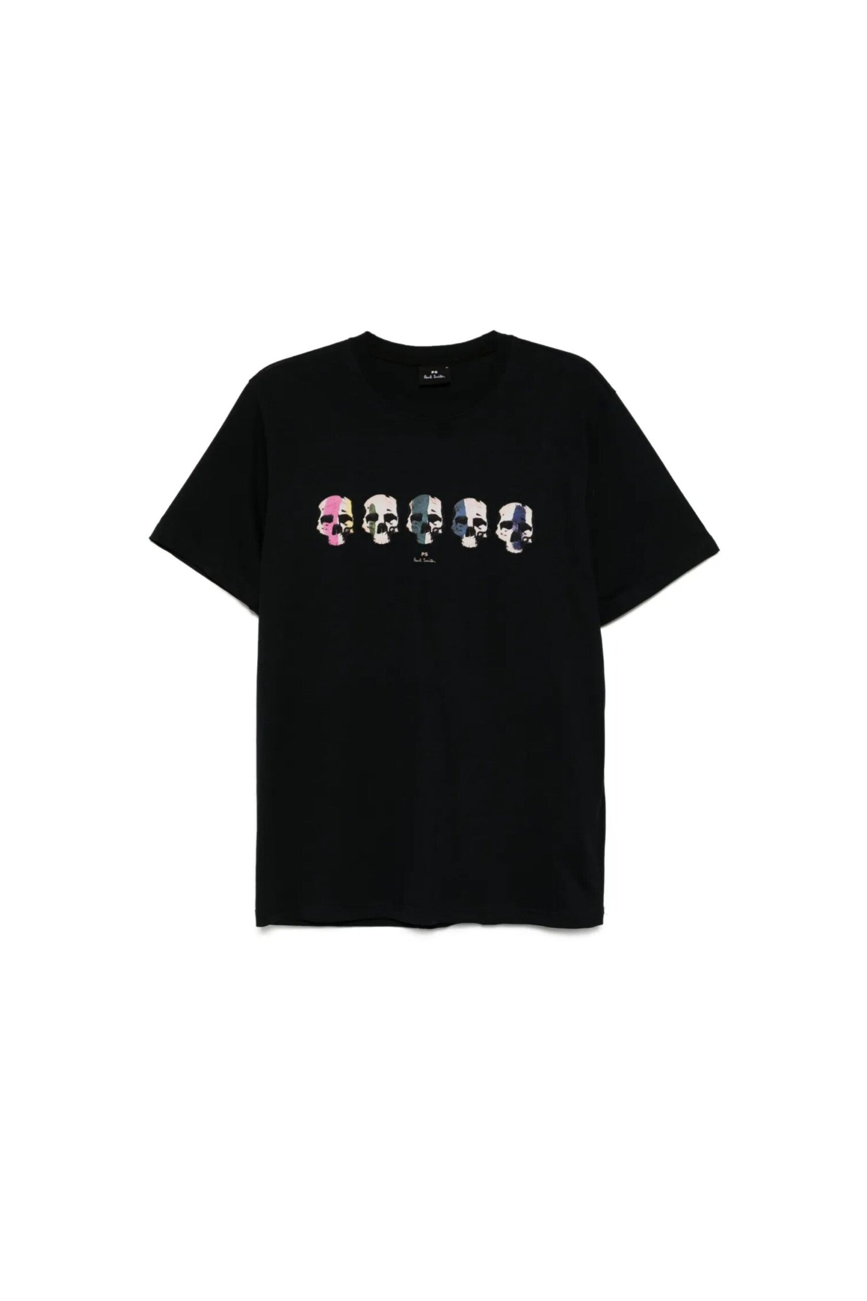 Paul Smith T shirt con Stampa Multi Skull nera vista frontale