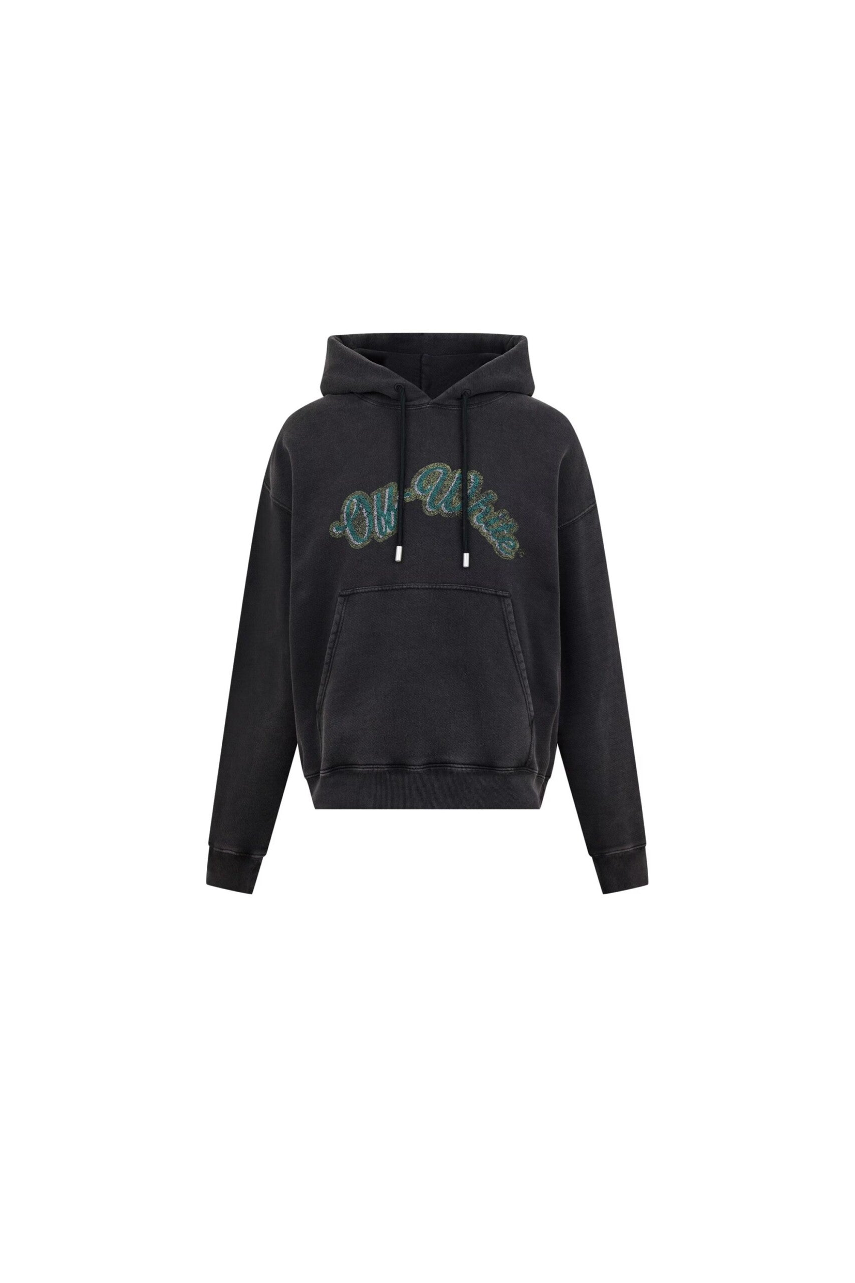 Off White Felpa Bacco Skate con Stampa vista frontale