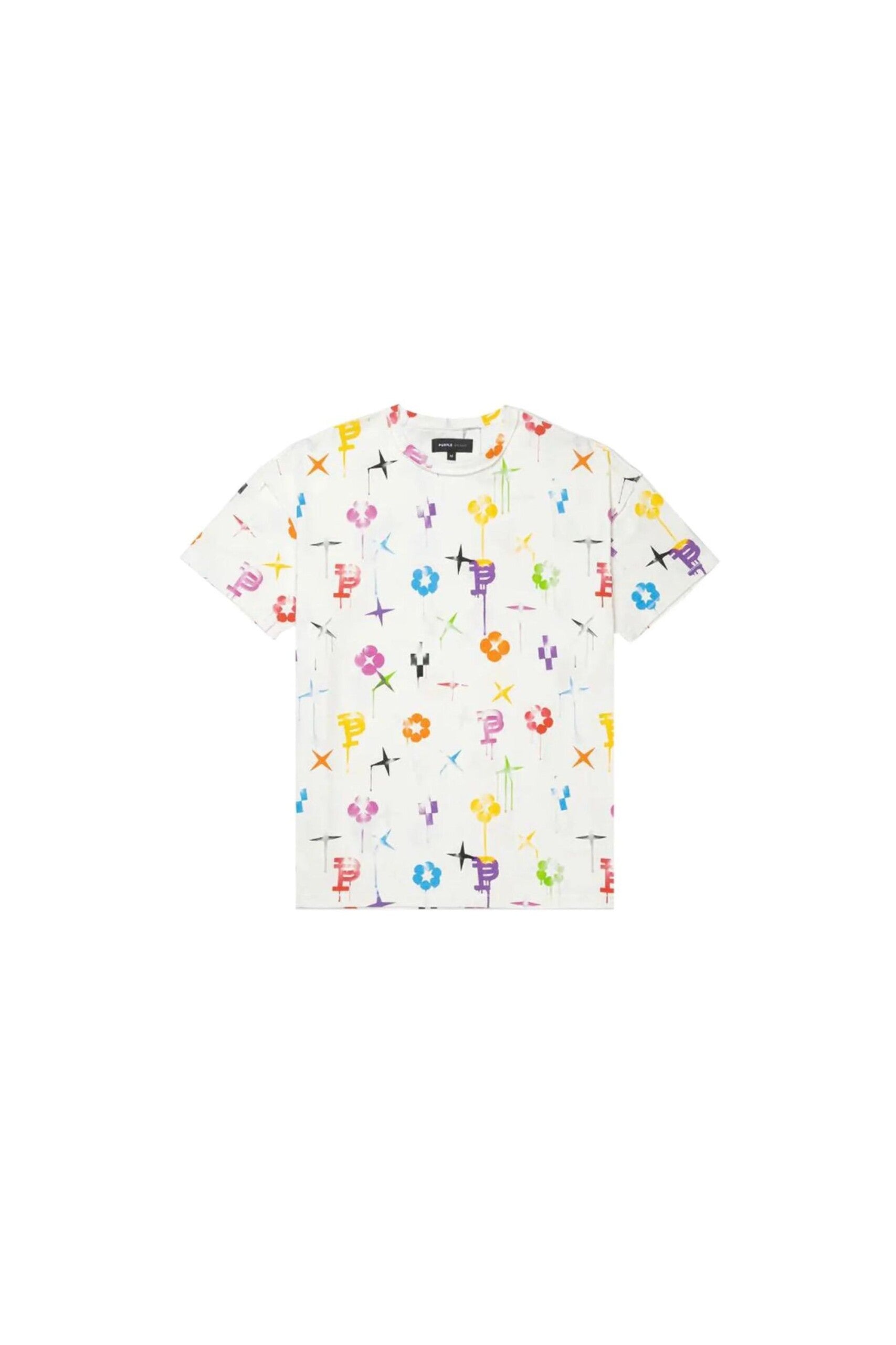 Purple Brand T shirt con Stampa Grafica vista frontale