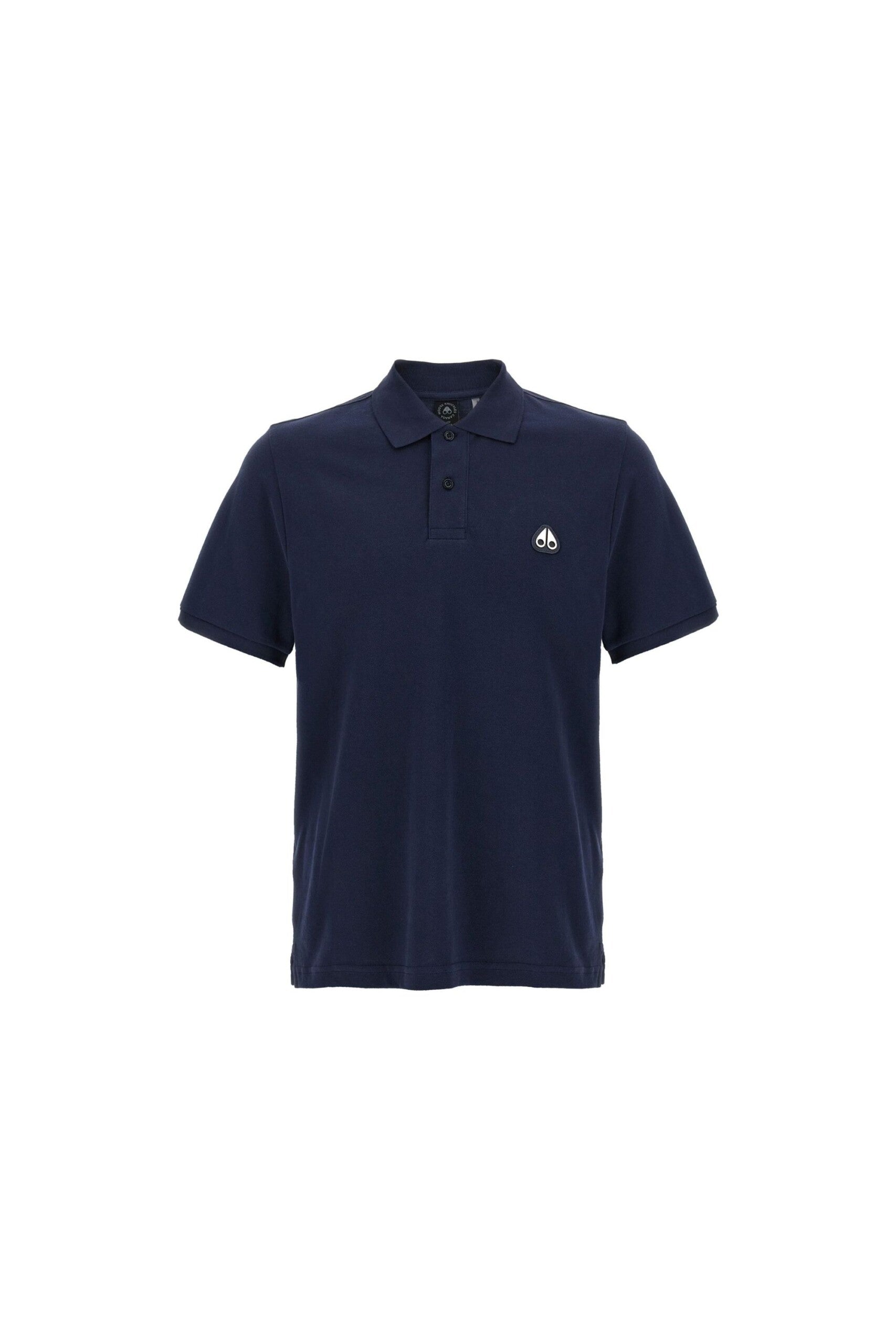 Moose Knuckles Polo con Ricamo Blu navy vista frontale