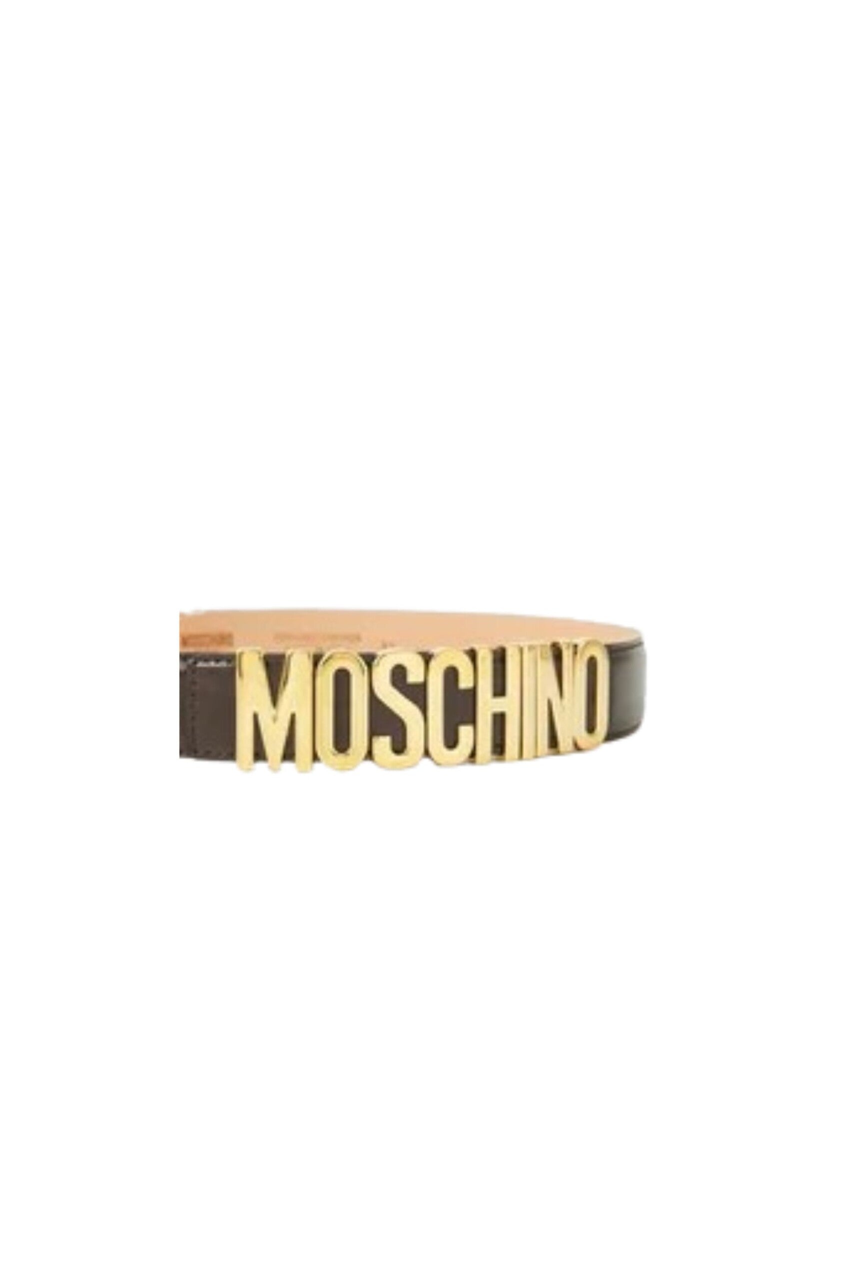 Moschino Cintura con Placca Logo vista frontale