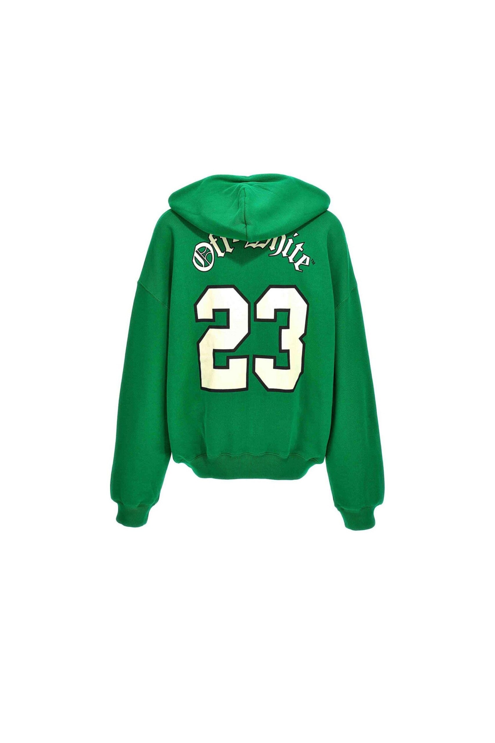 Off White Felpa Football con Stampa Logo vista retro