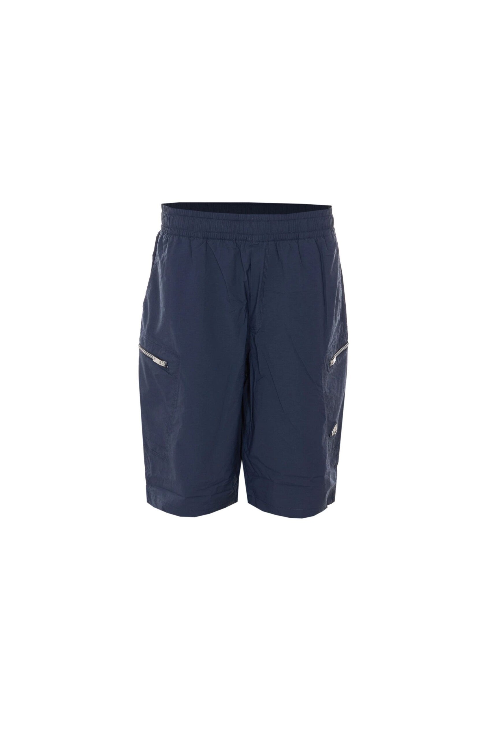Moose Knuckles Shorts Tristan blu navy vista frontale