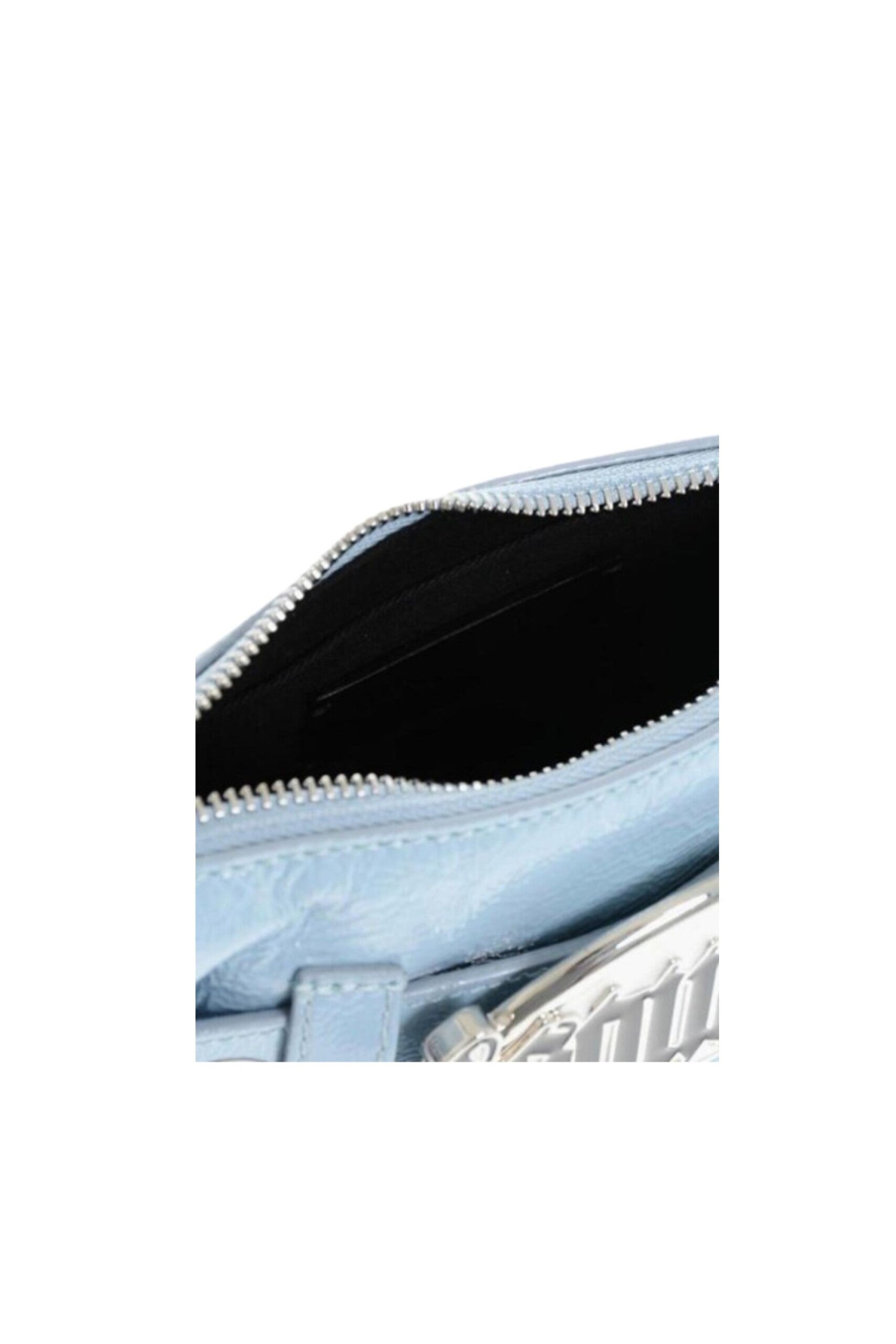 Dsquared2 Borsa Gotica a tracolla con Logo azzurra zoom