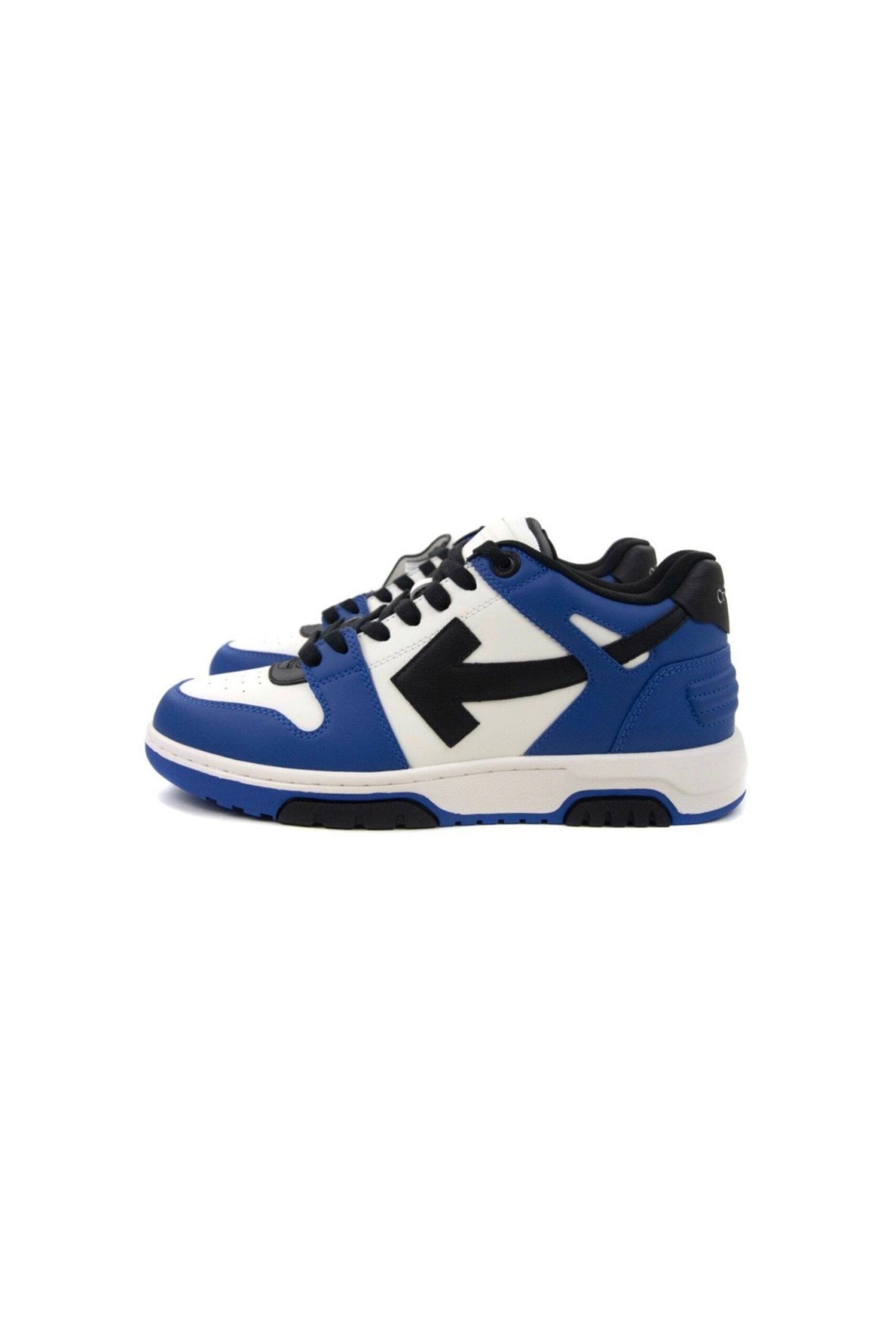 Off White Sneakers Out Of Office in Pelle vista laterale