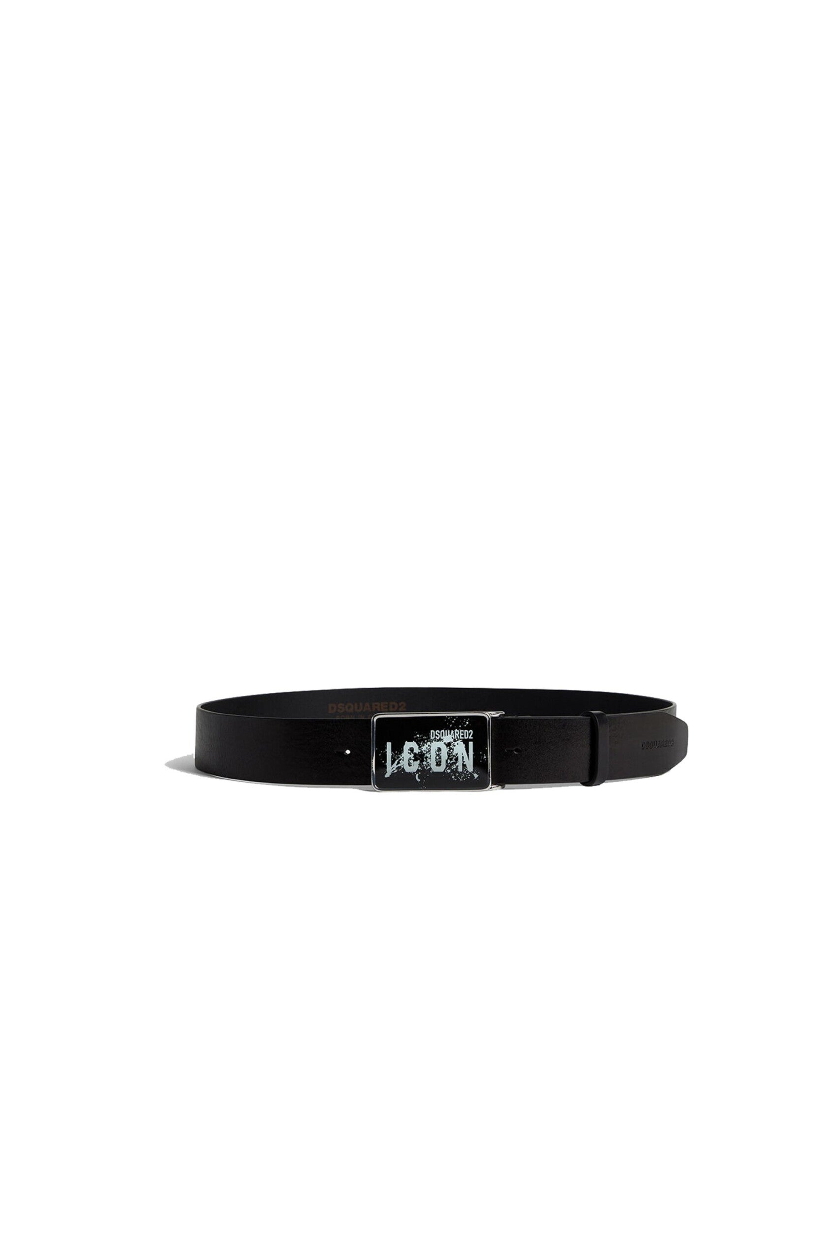 Dsquared2 Cintura con Logo ICON vista frontale