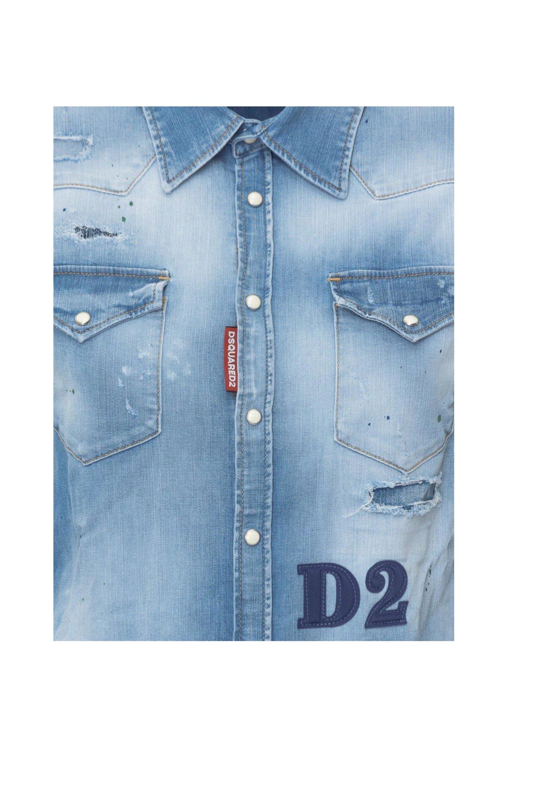 Dsquared2 Camicia Western in Denim-3