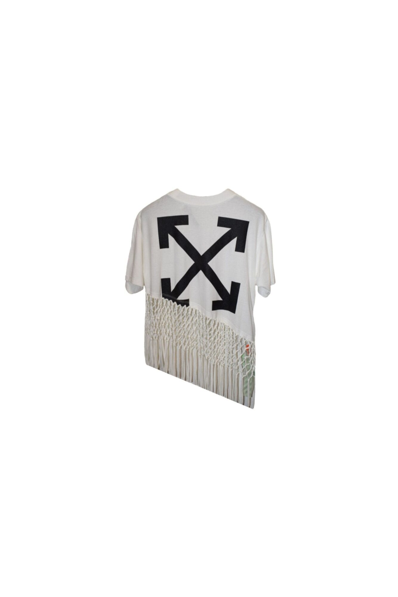 Off White T Shirt Regular A Rete Con Logo