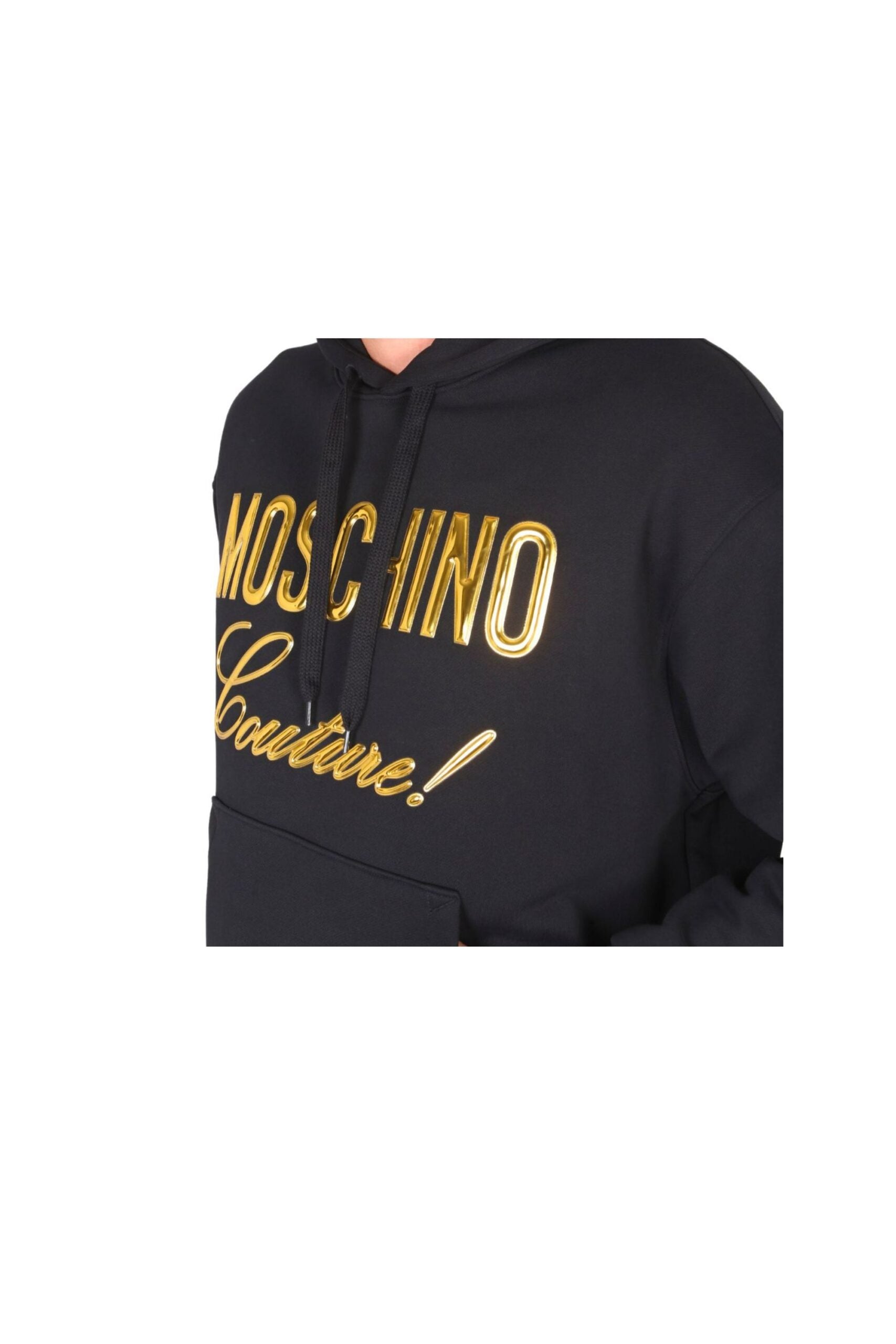 Moschino Felpa con Logo effetto metallizzato-2