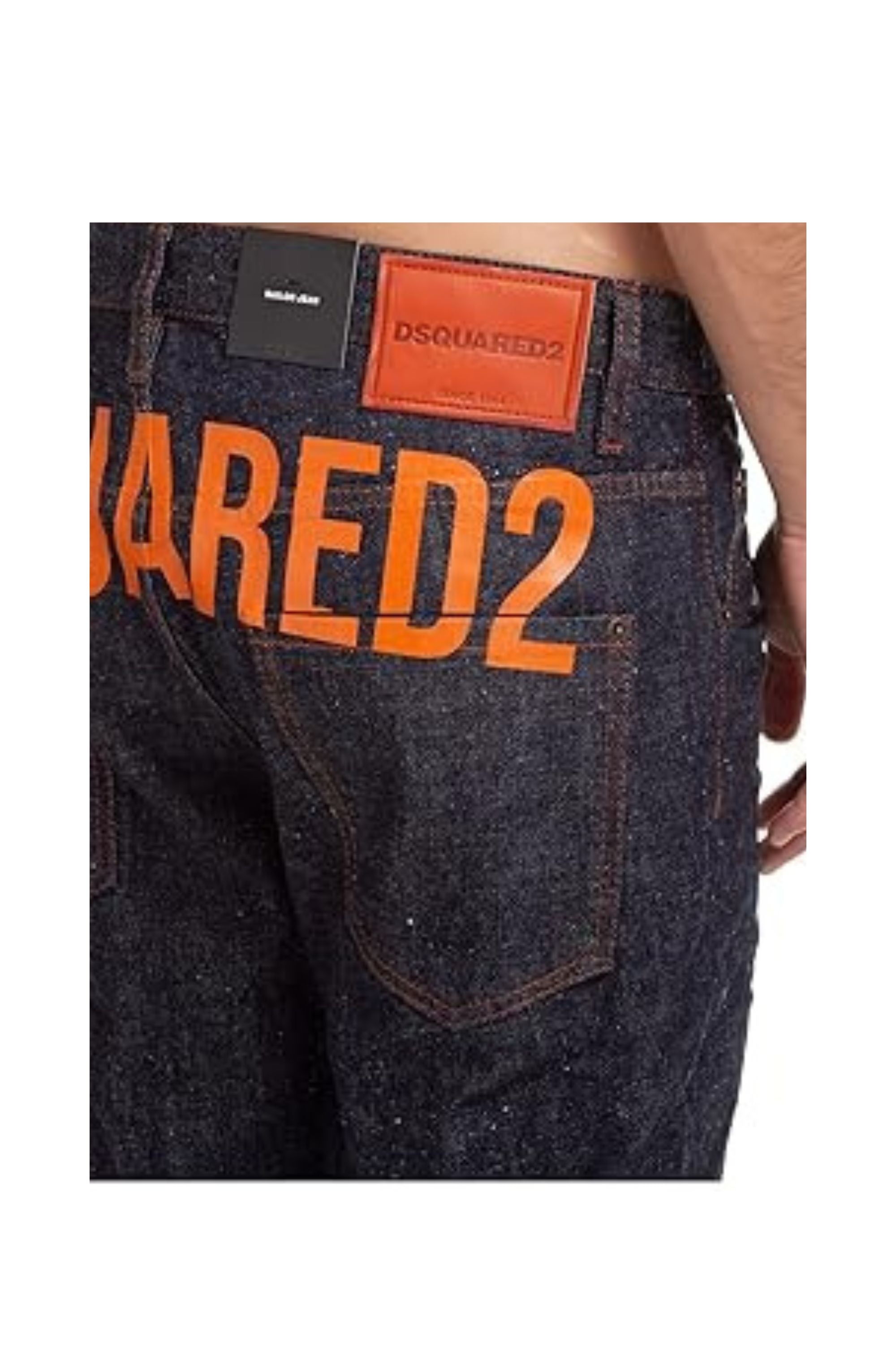 Dsquared2 Jeans Combat con logo sul Retro logo zoom