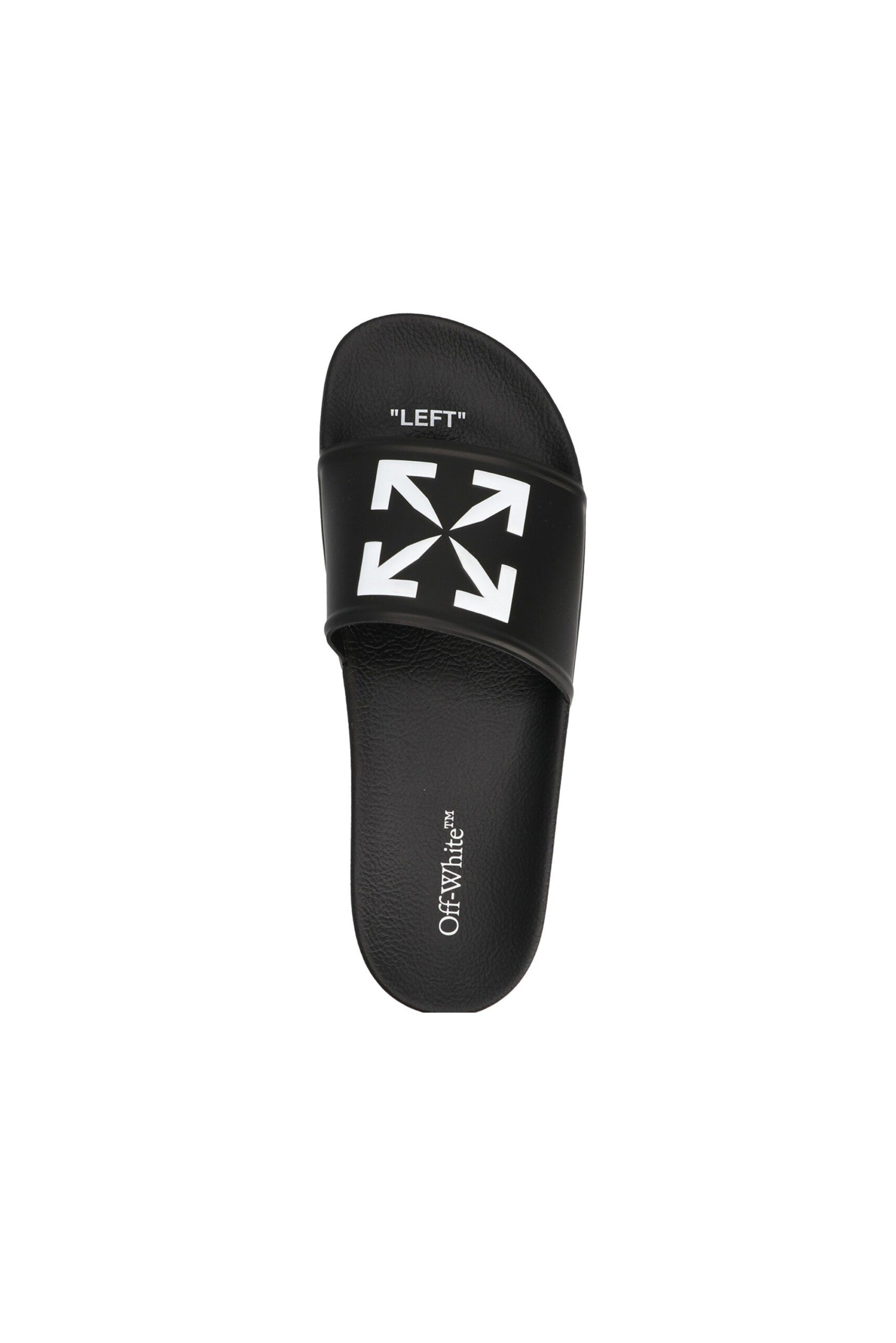 Off White Ciabatte Arrow Con Logo frontale