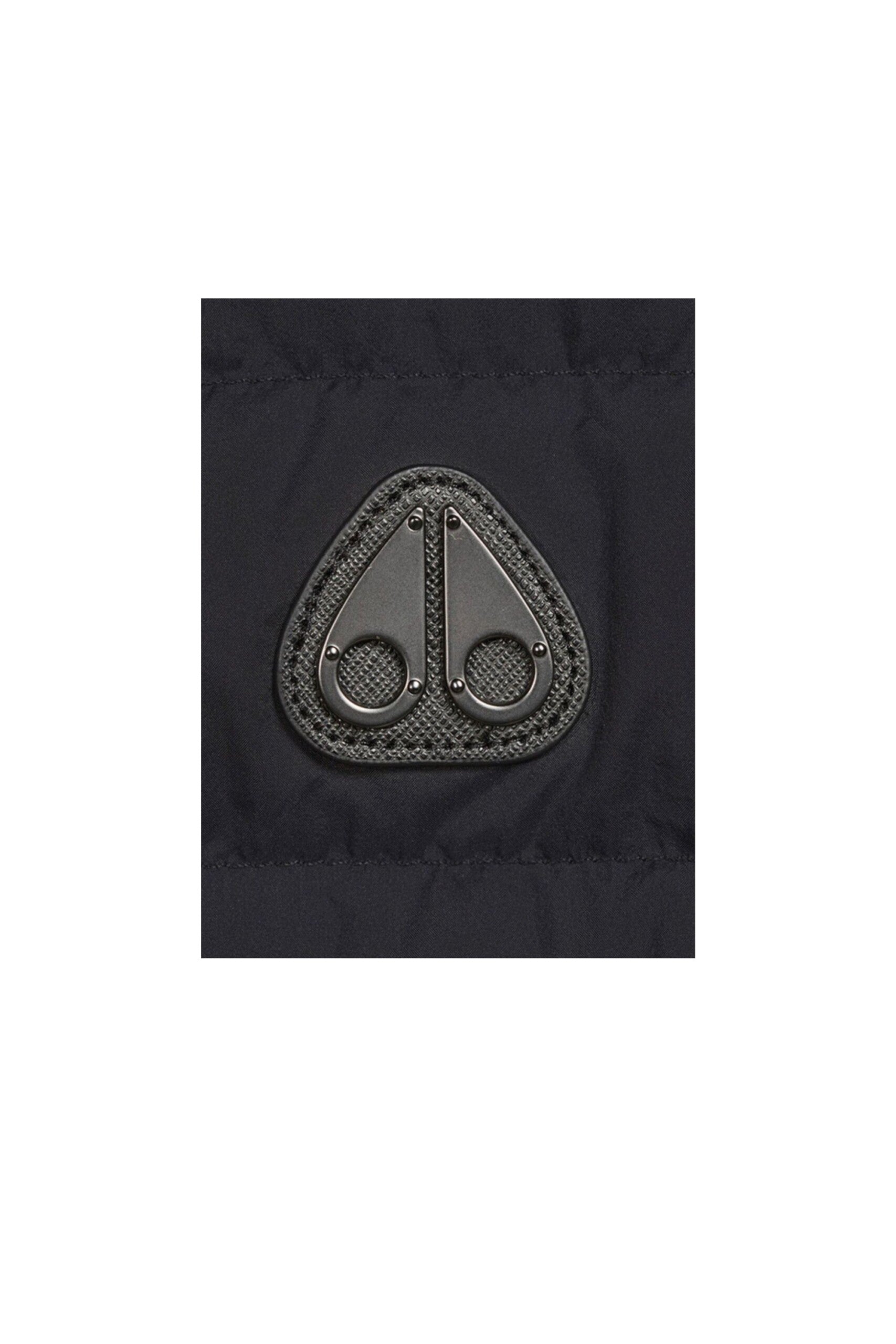 Moose Knuckles Gilet Air Down nero logo