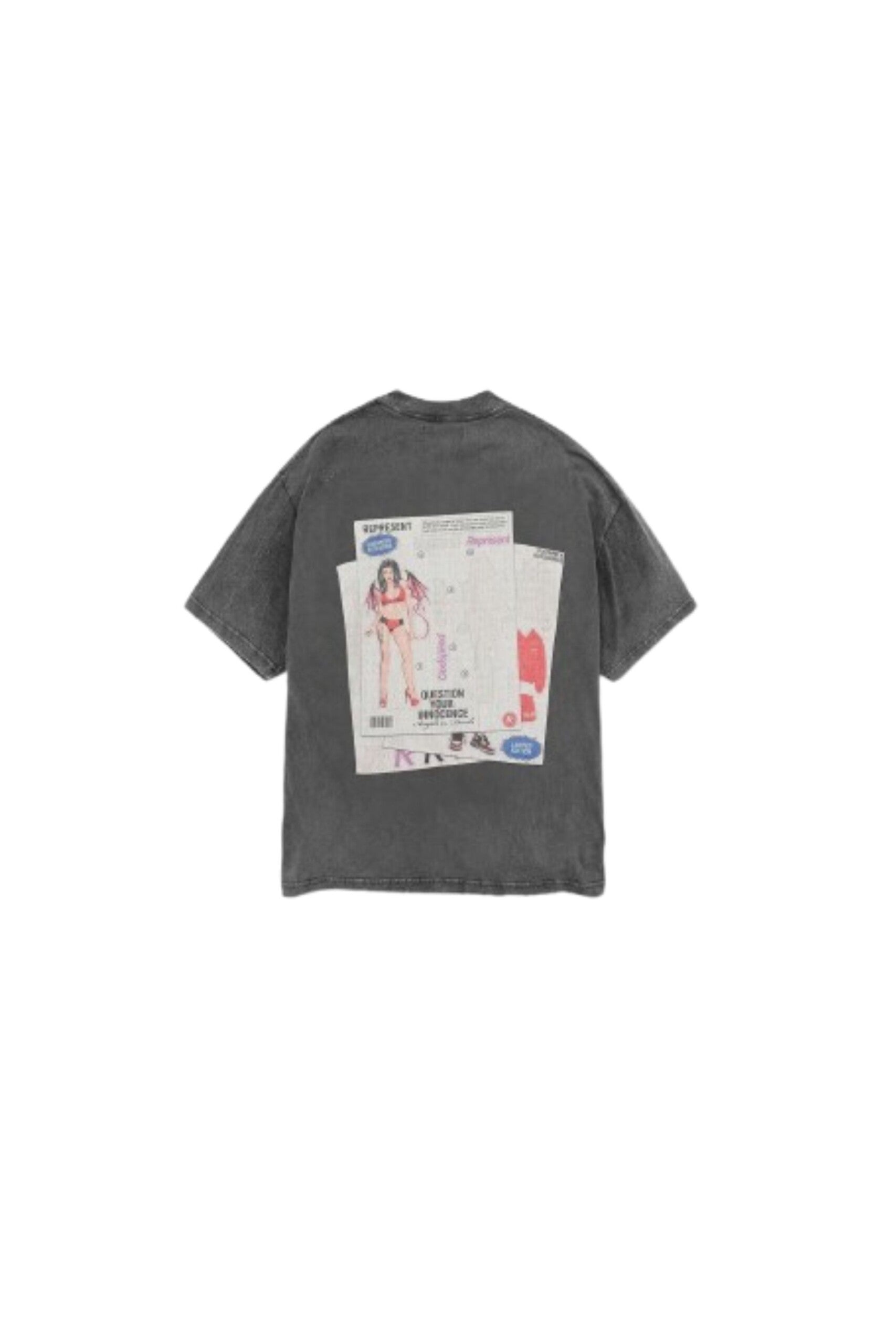 Represent T shirt Question Your Innocence vista retro