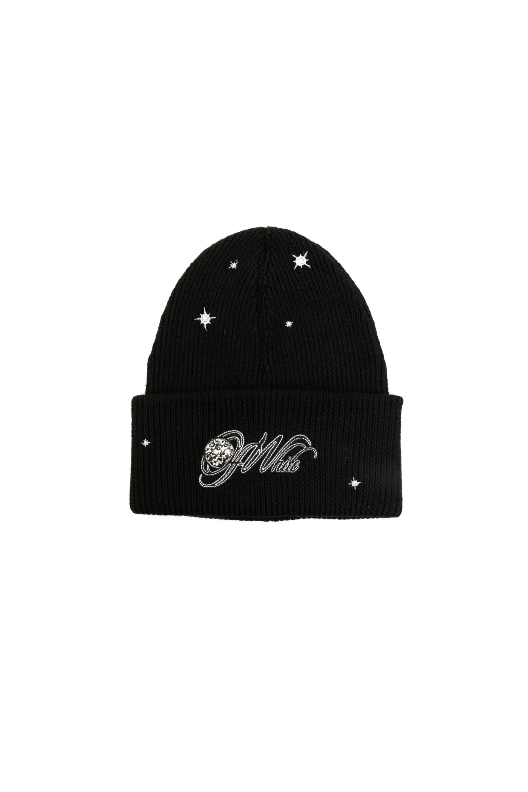 Off White Berretto in Lana Moon vista frontale