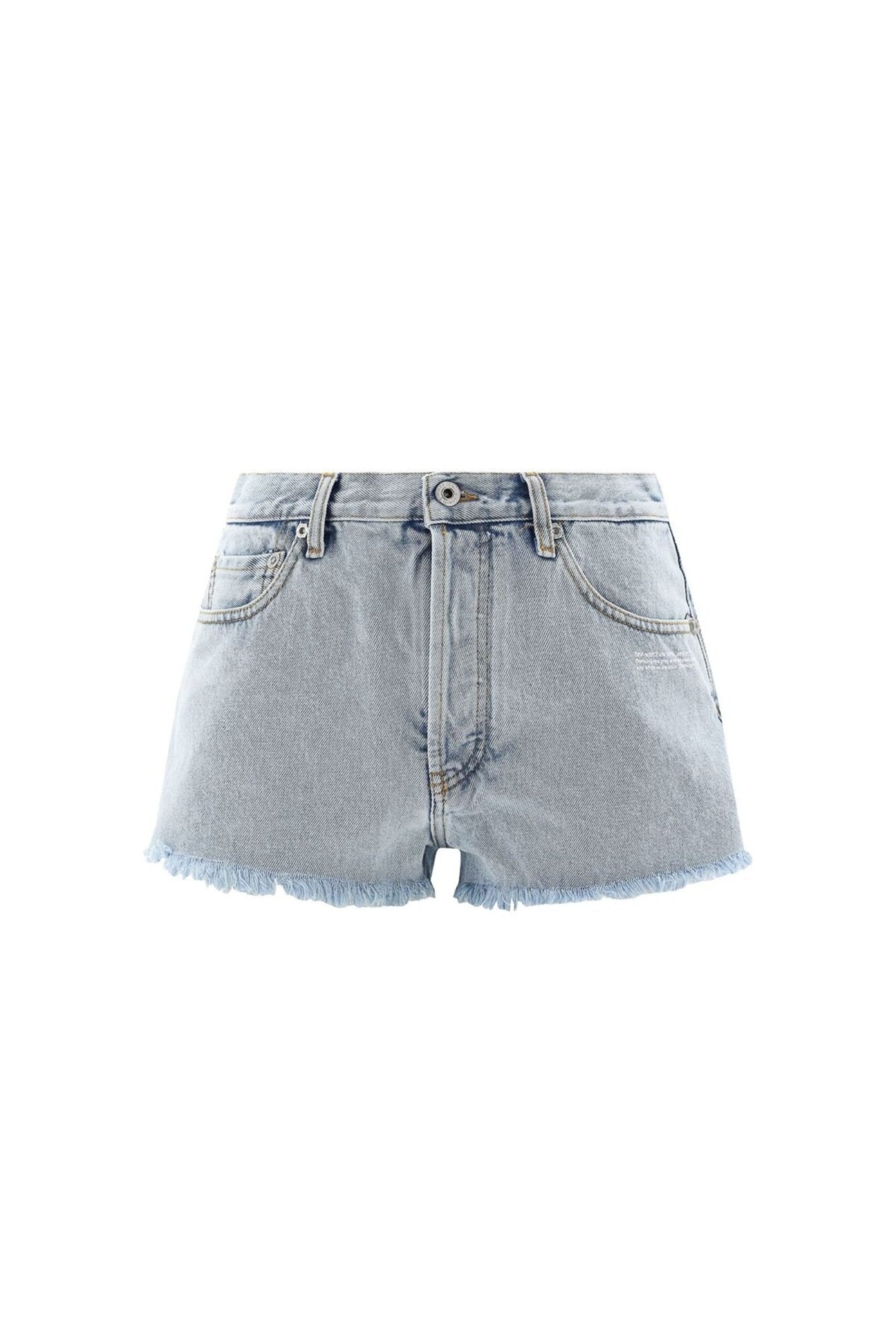 Off White Shorts Chiaro In Cotone-1