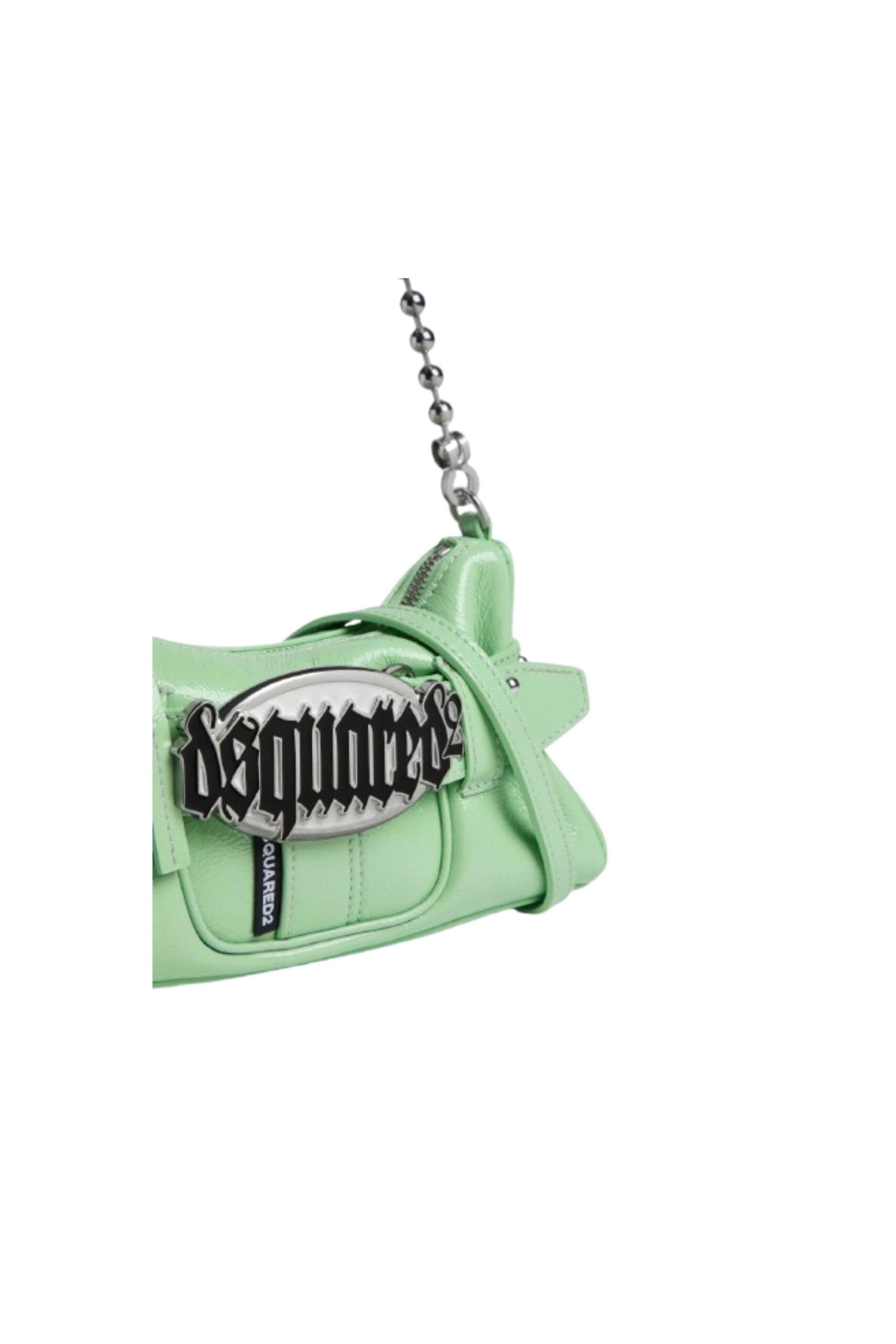 Dsquared2 Borsa Gotica a tracolla con Logo verde zoom
