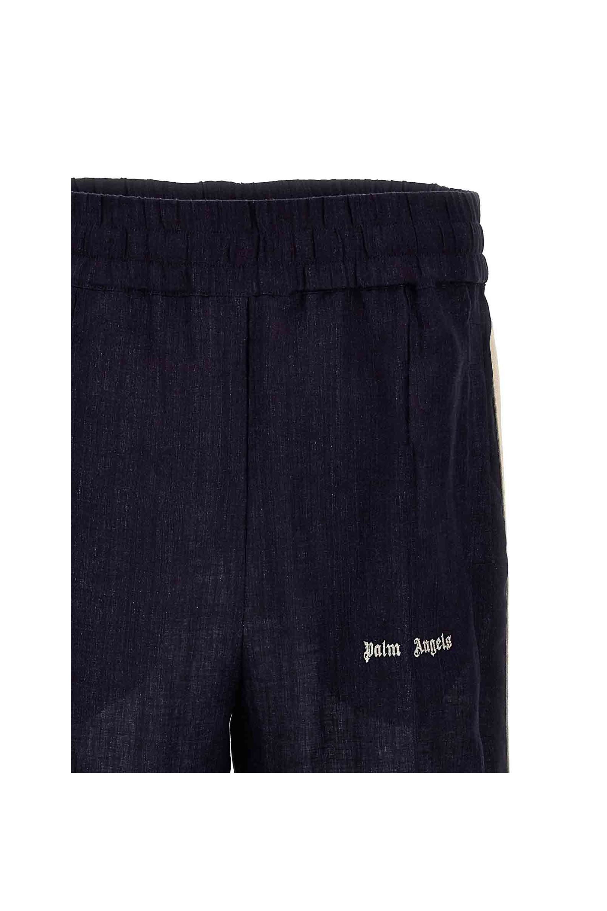 Palm Angels Joggers in Lino con Logo zoom