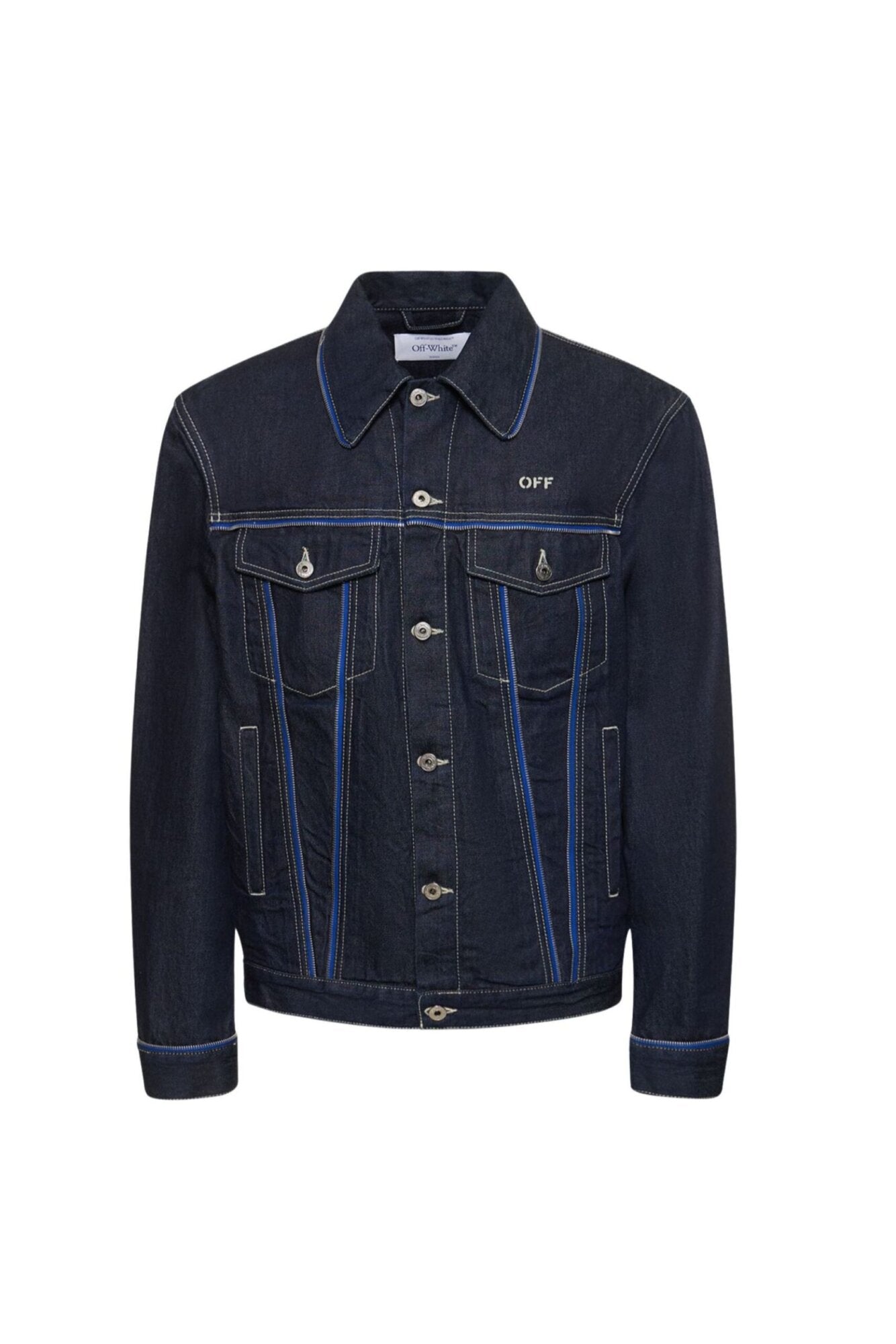 Off White Giacca In Denim Di Cotone-1