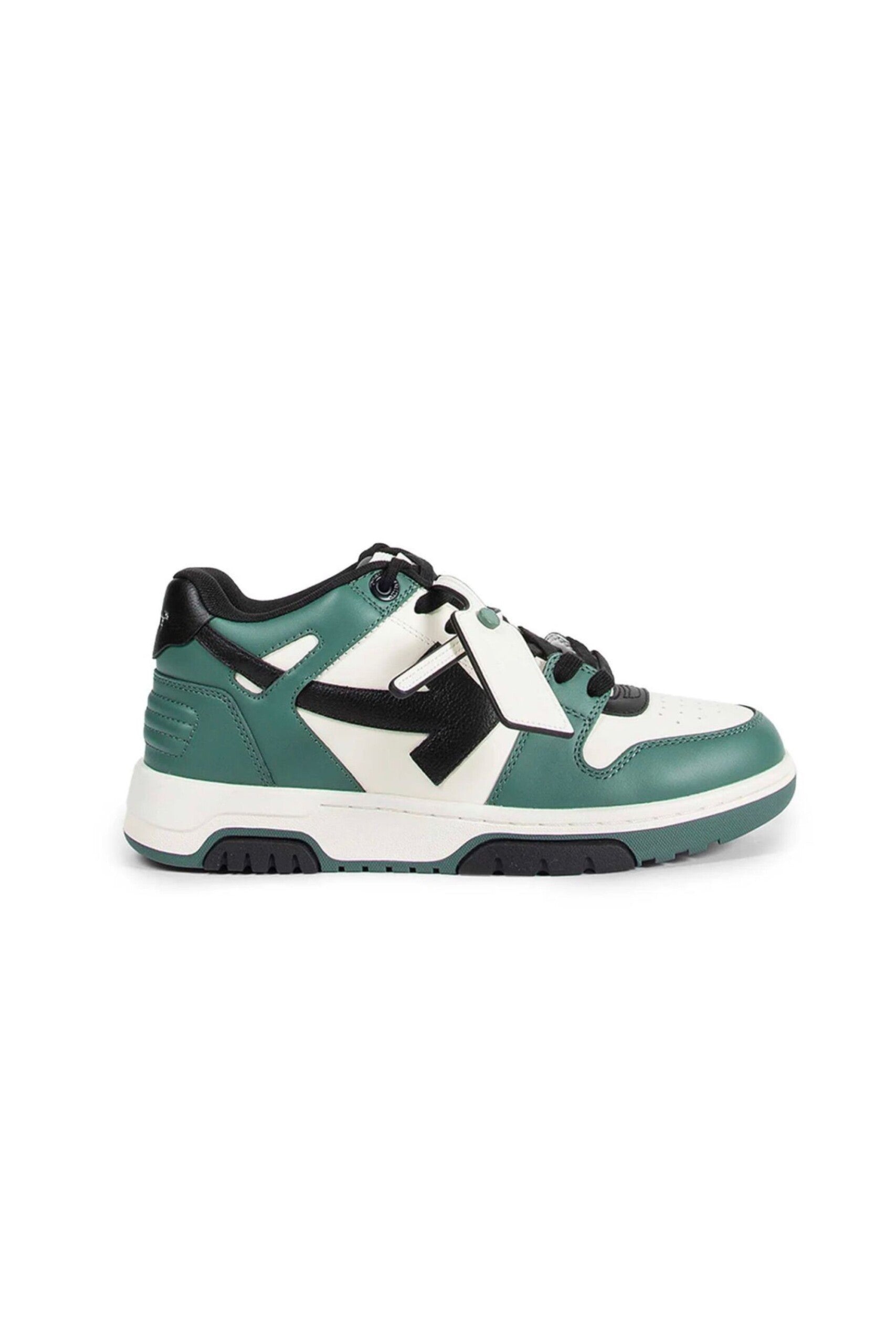 Off White Sneakers Out Of Office in Pelle vista laterale