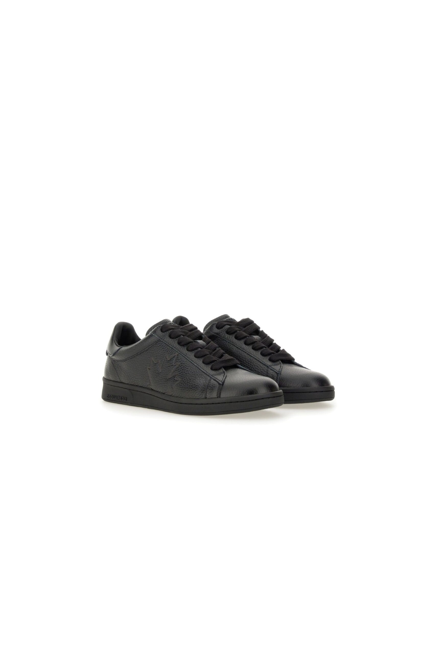Dsquared2 Sneaker Boxer in Pelle nere vista trequarti