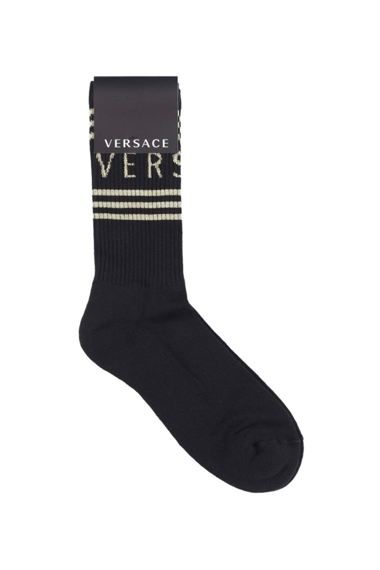 Versace Calzini Con Logo In Oro-1