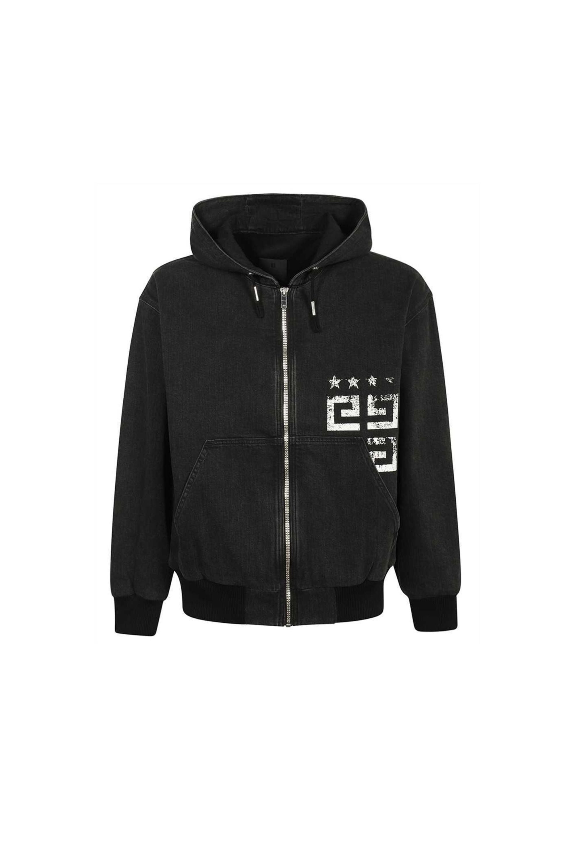 Givenchy Felpa Denim con Logo 4G