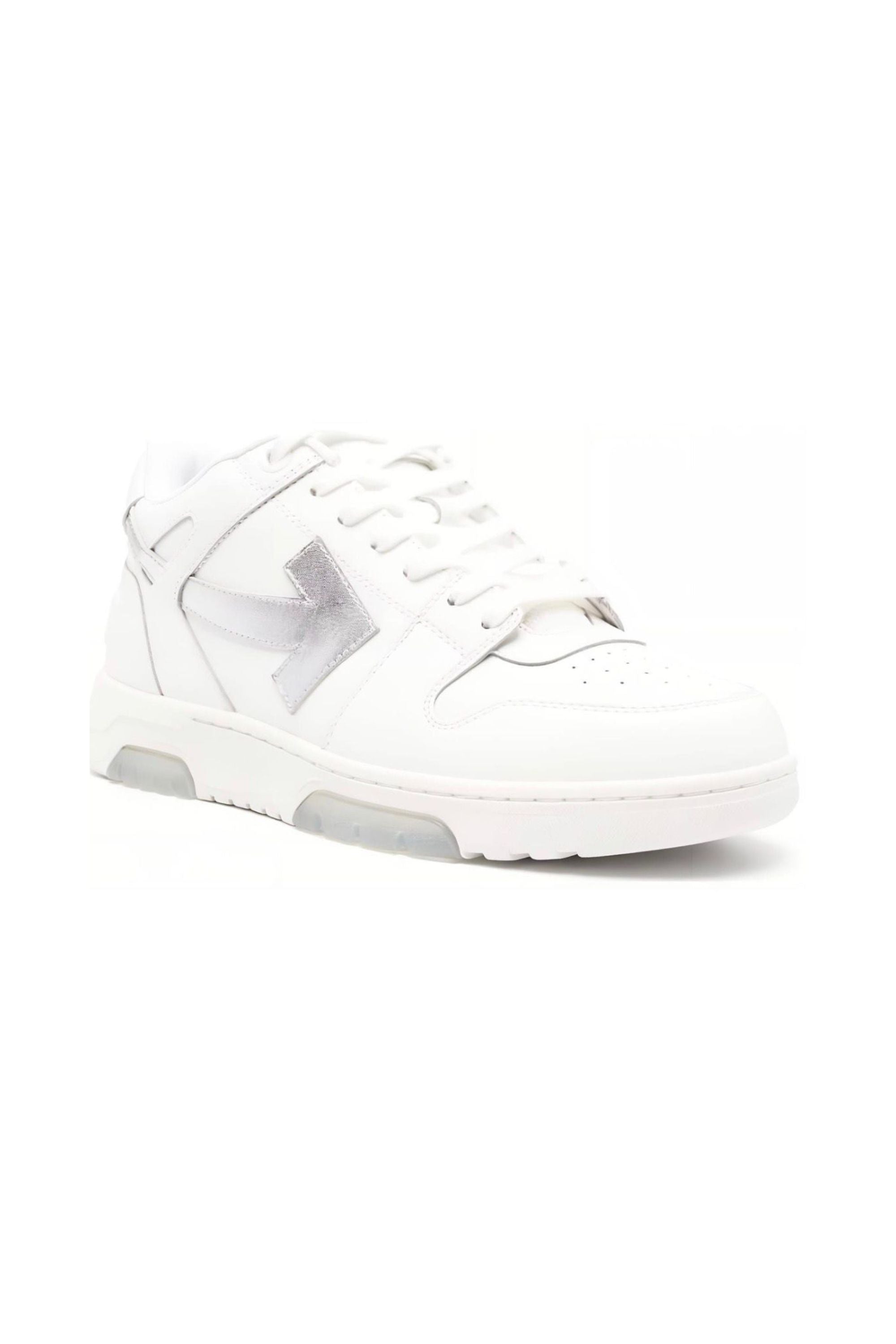 Off White Sneakers Out Of Office Bianche e Argento-2