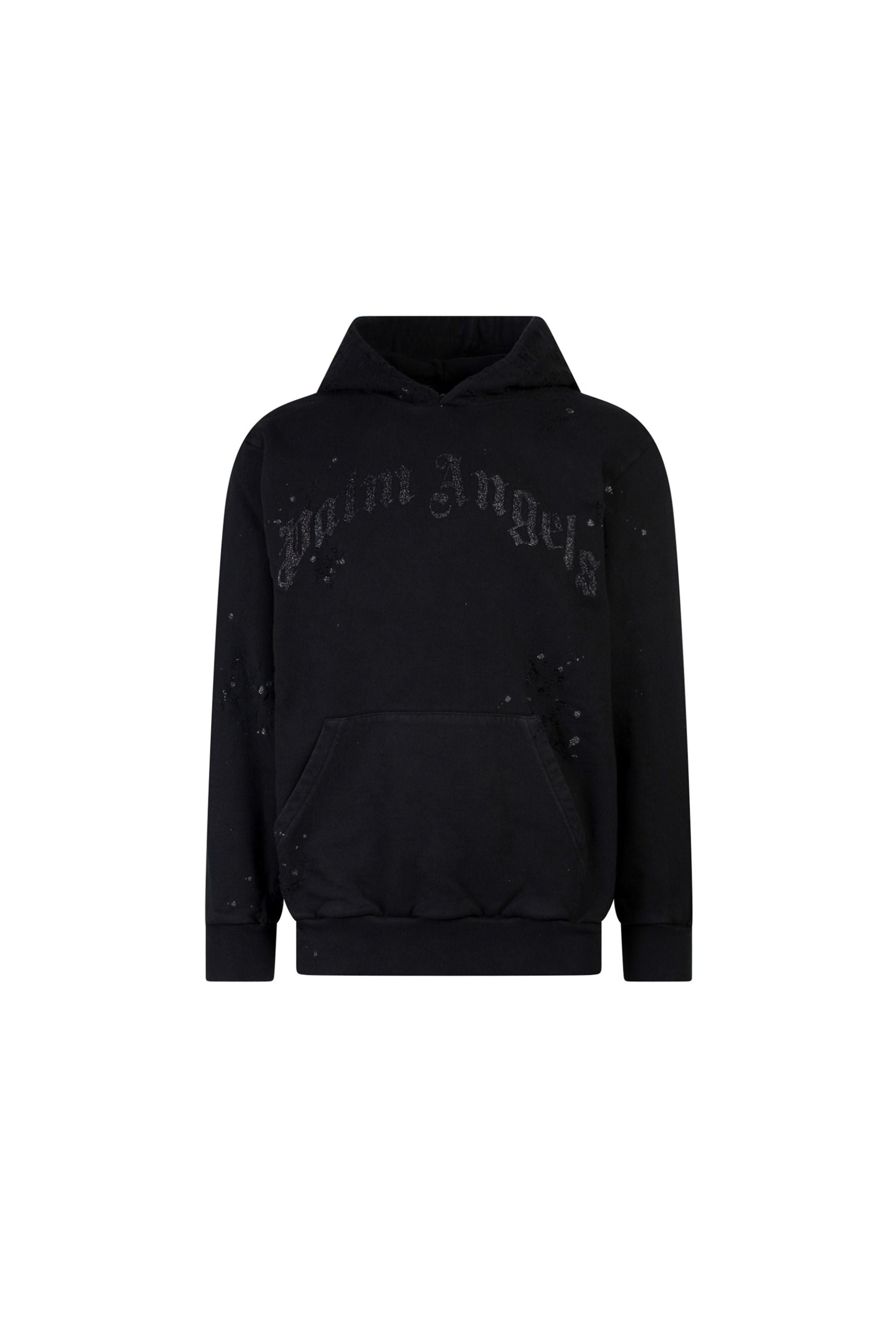 Palm Angels Hoodie Logo mit Glitzer-1