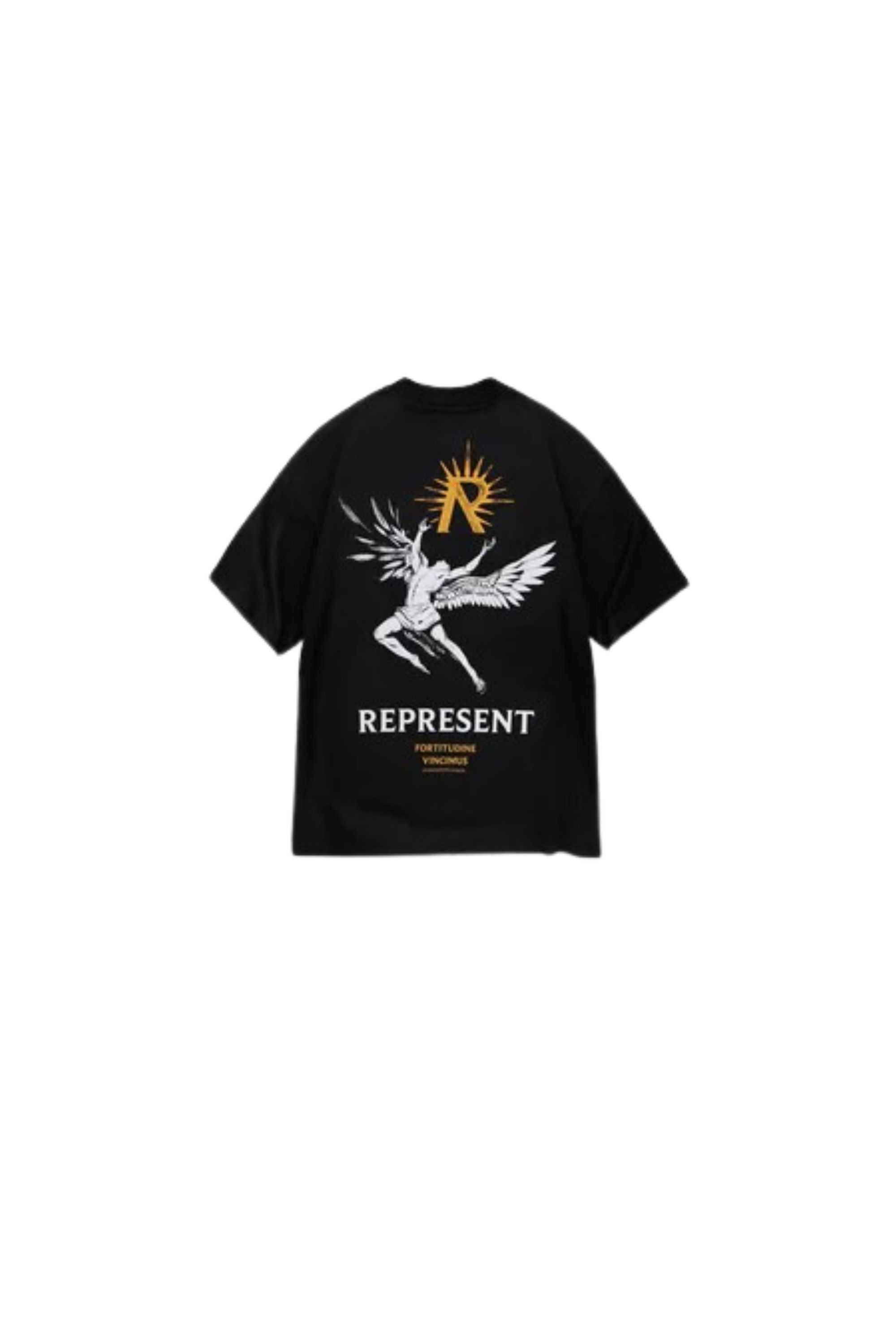 Represent T shirt Icarus nera vista retro