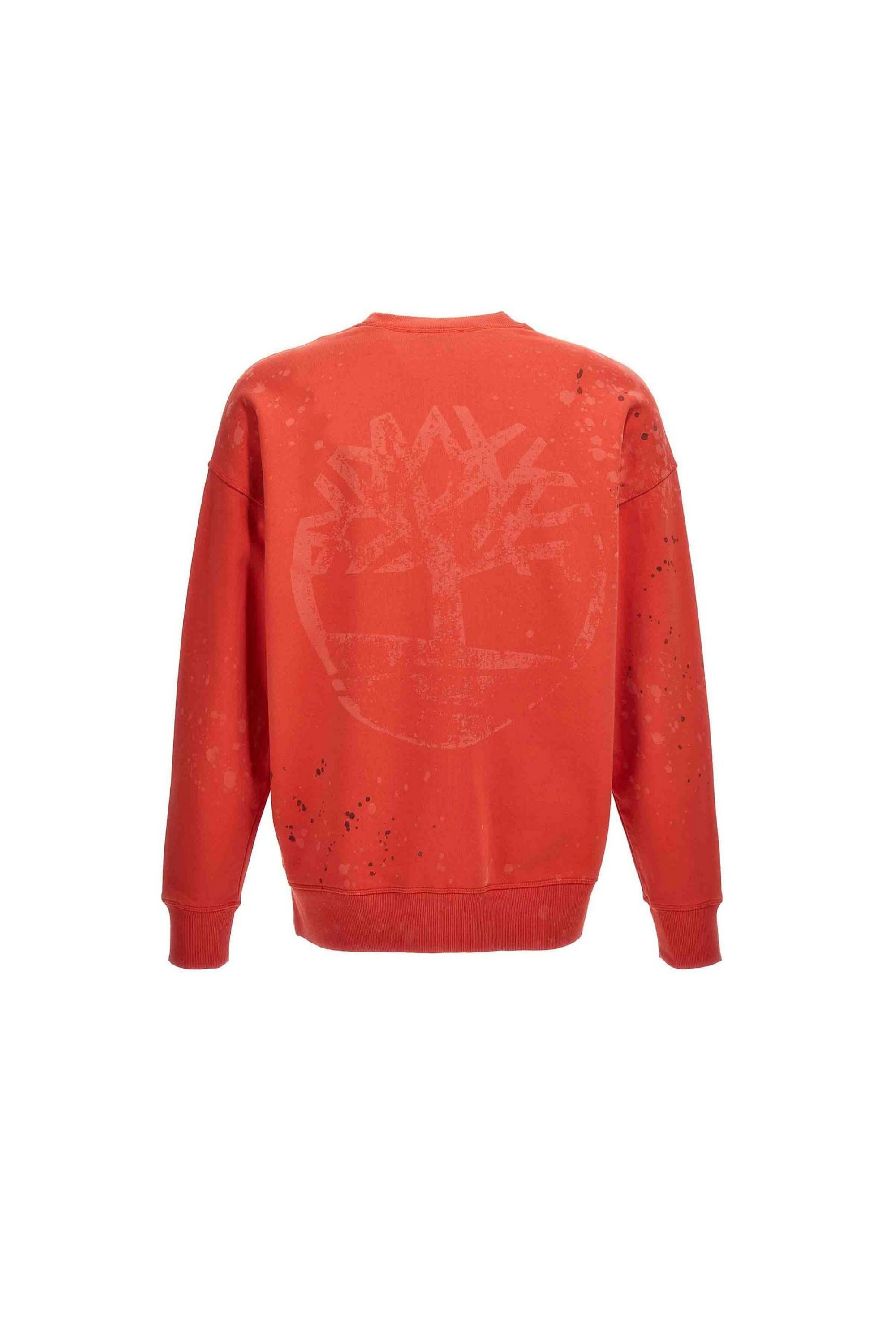 Timberland X A Cold Wall Felpa con Logo vista rossa vista retro