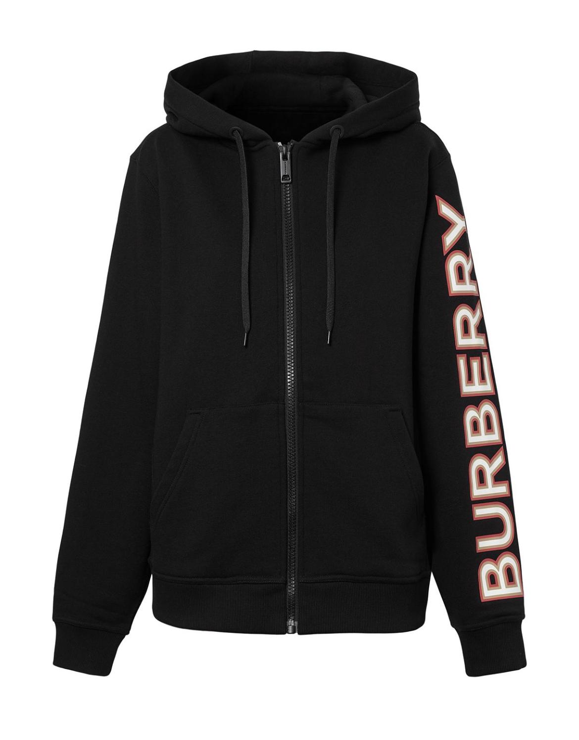 Burberry Felpa Con Cappuccio Con Stampa