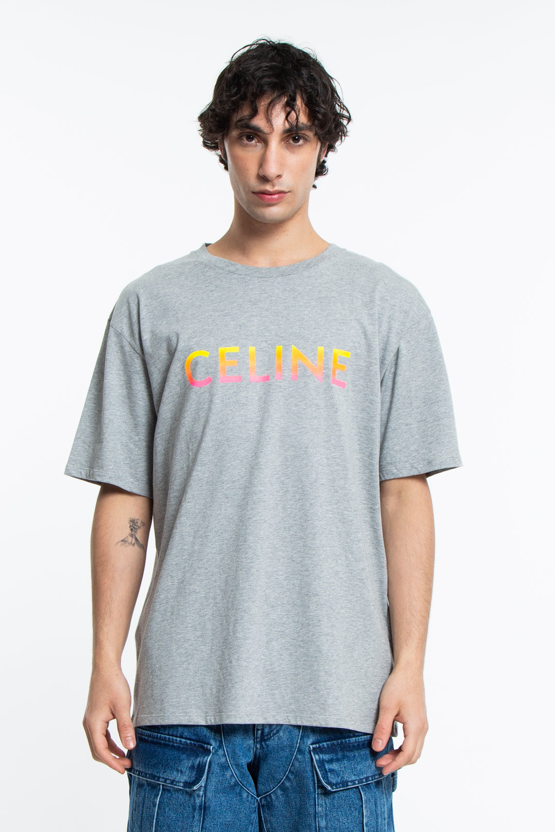 Celine T Shirt Con Logo