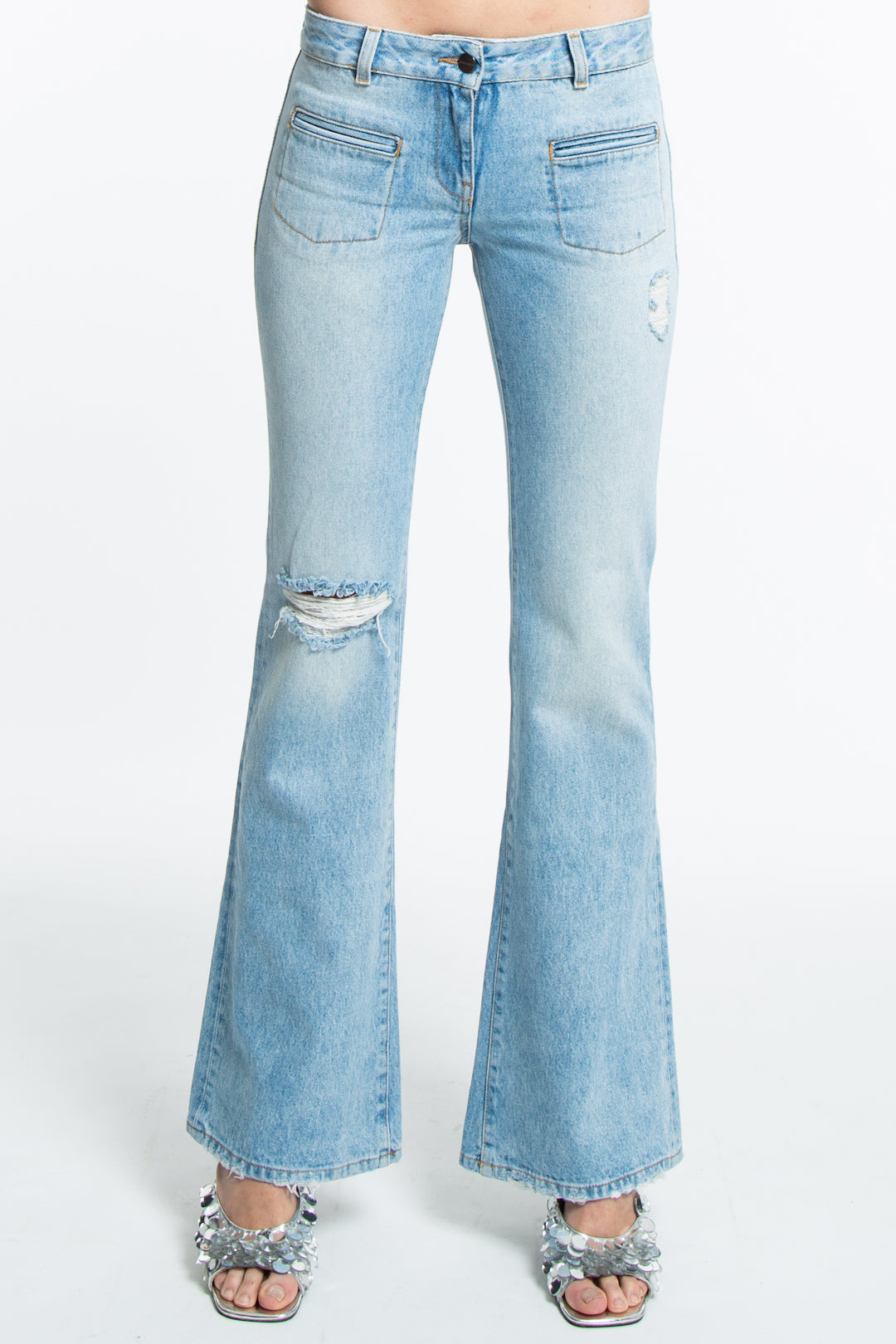 Palm Angels Schlagjeans aus Denim-2
