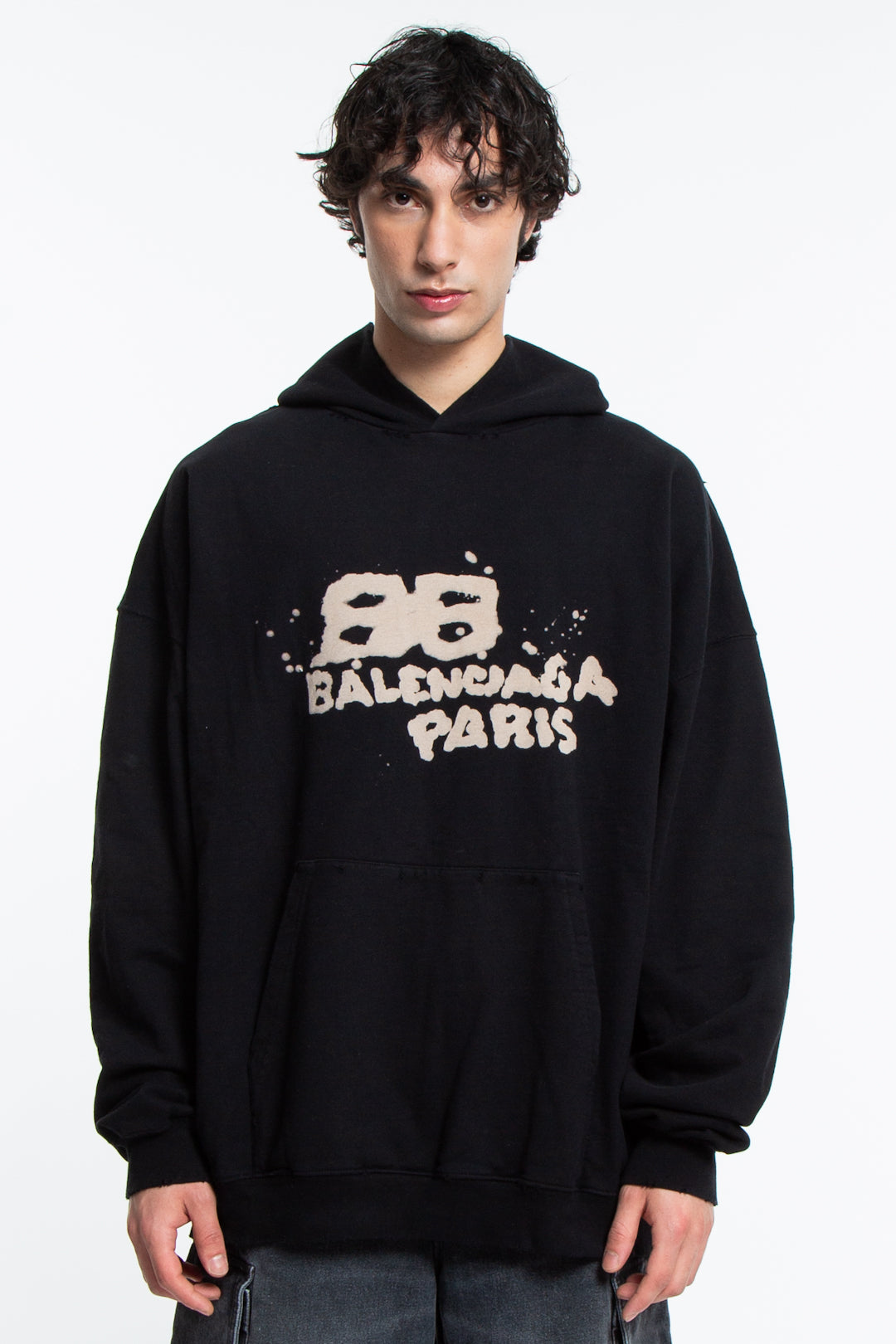 Balenciaga Kapuzenpullover "Hand Draw" BB Icon